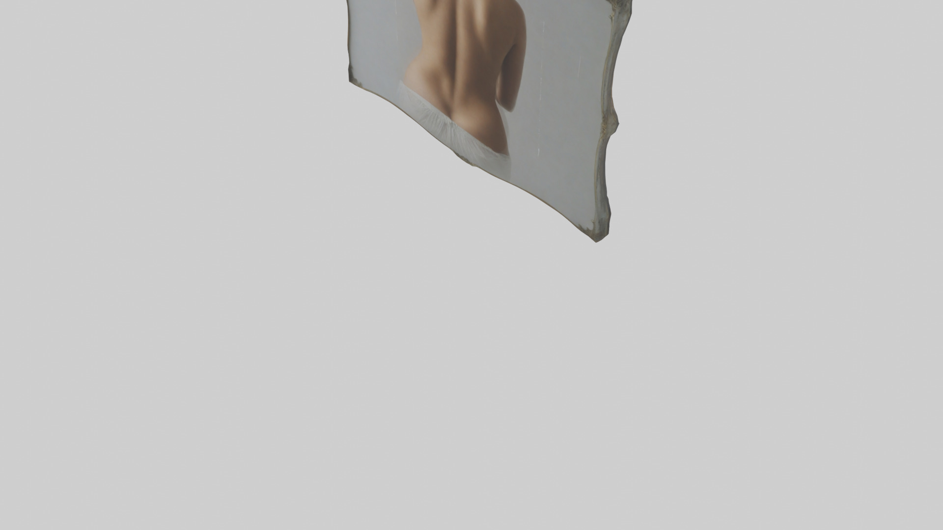 Framed Photograph Low-poly 3D model_4