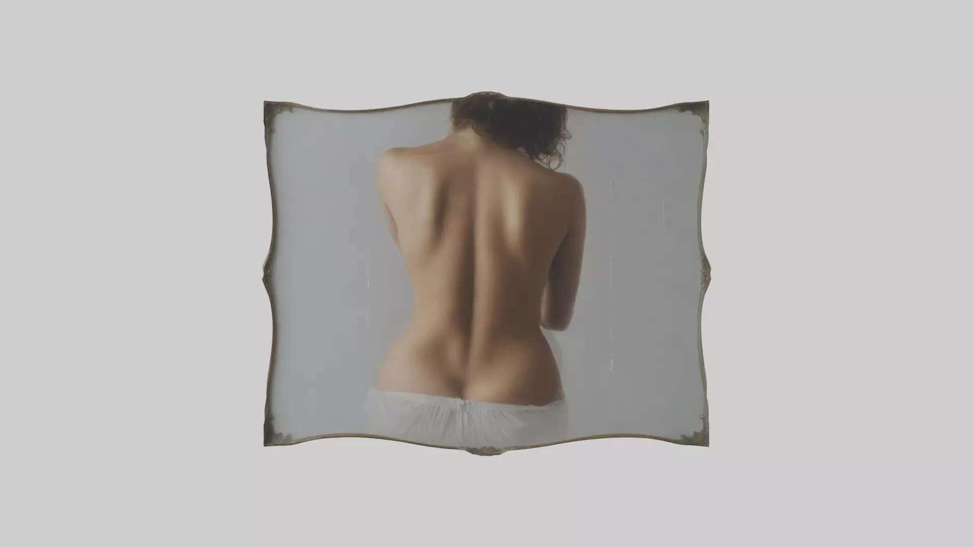 Framed Photograph Low-poly 3D model_0