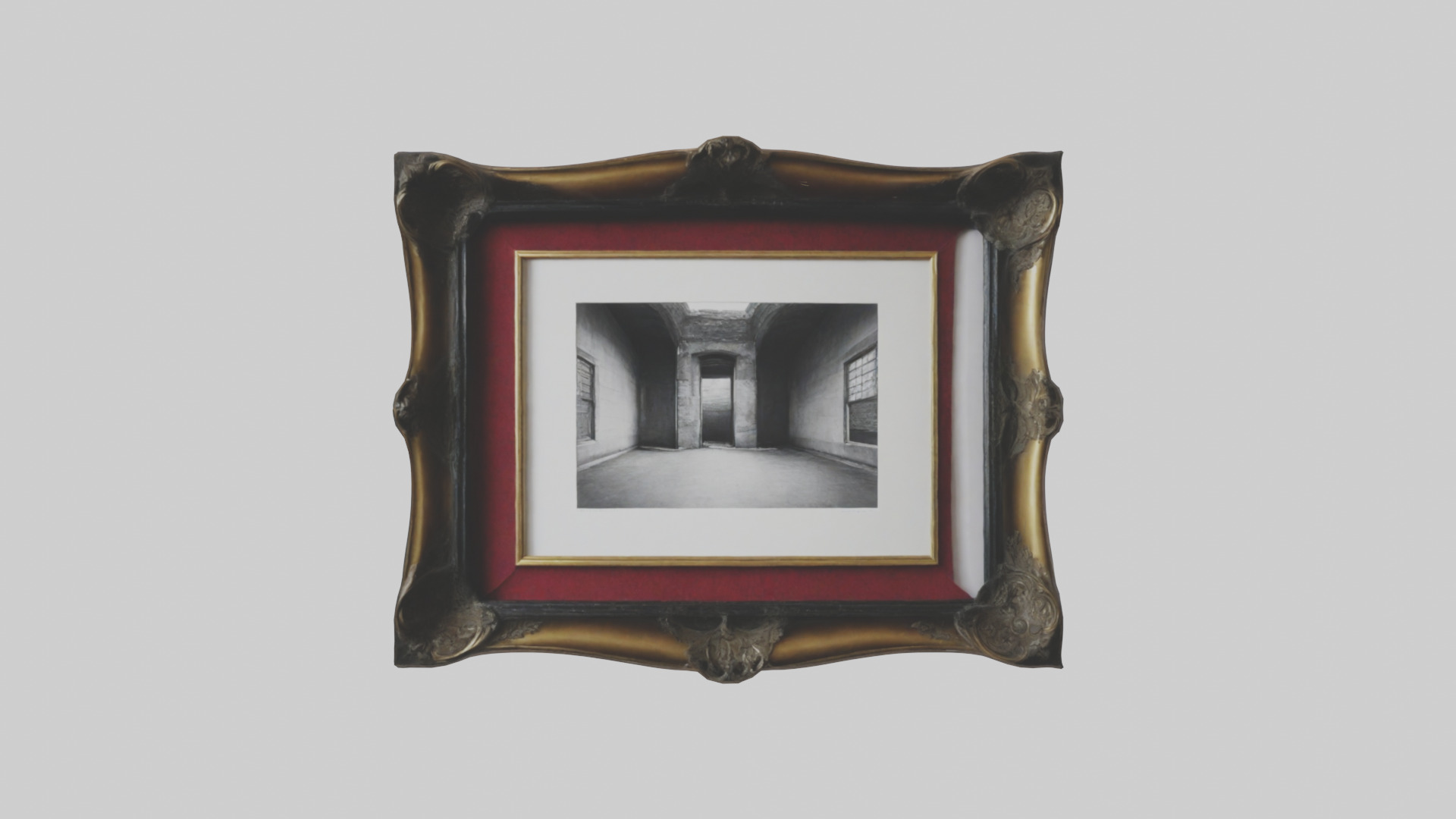 Framed Photograph Low-poly 3D model_10