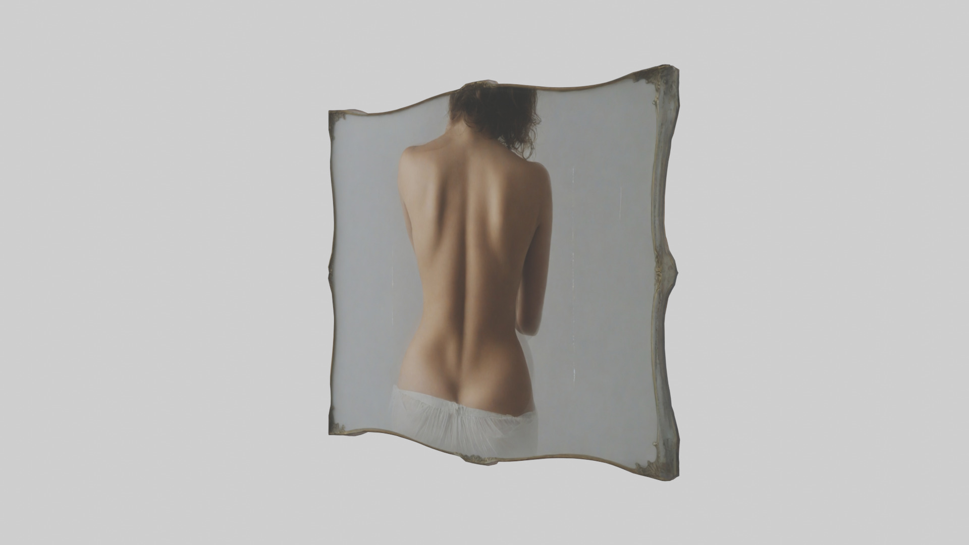 Framed Photograph Low-poly 3D model_2
