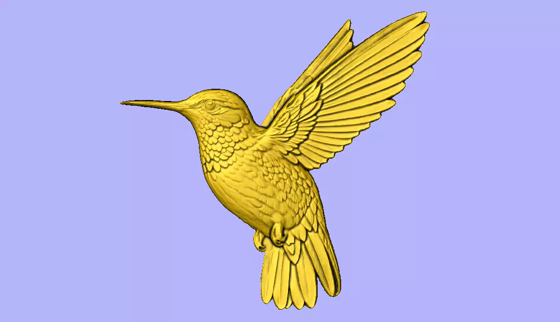 STL BEIJA-FLOR SEM MOLDURA 3D model_0