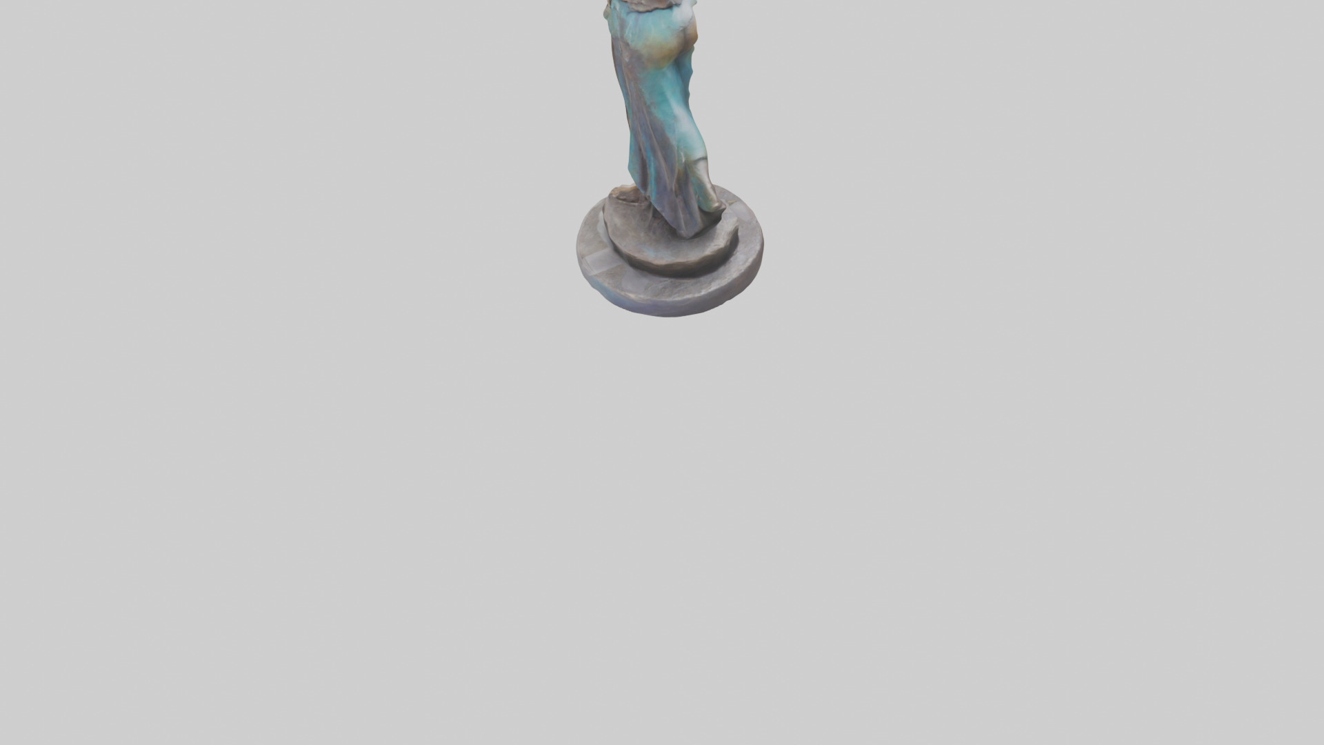 Free Spirit Rising statue model Low-poly 3D model_4
