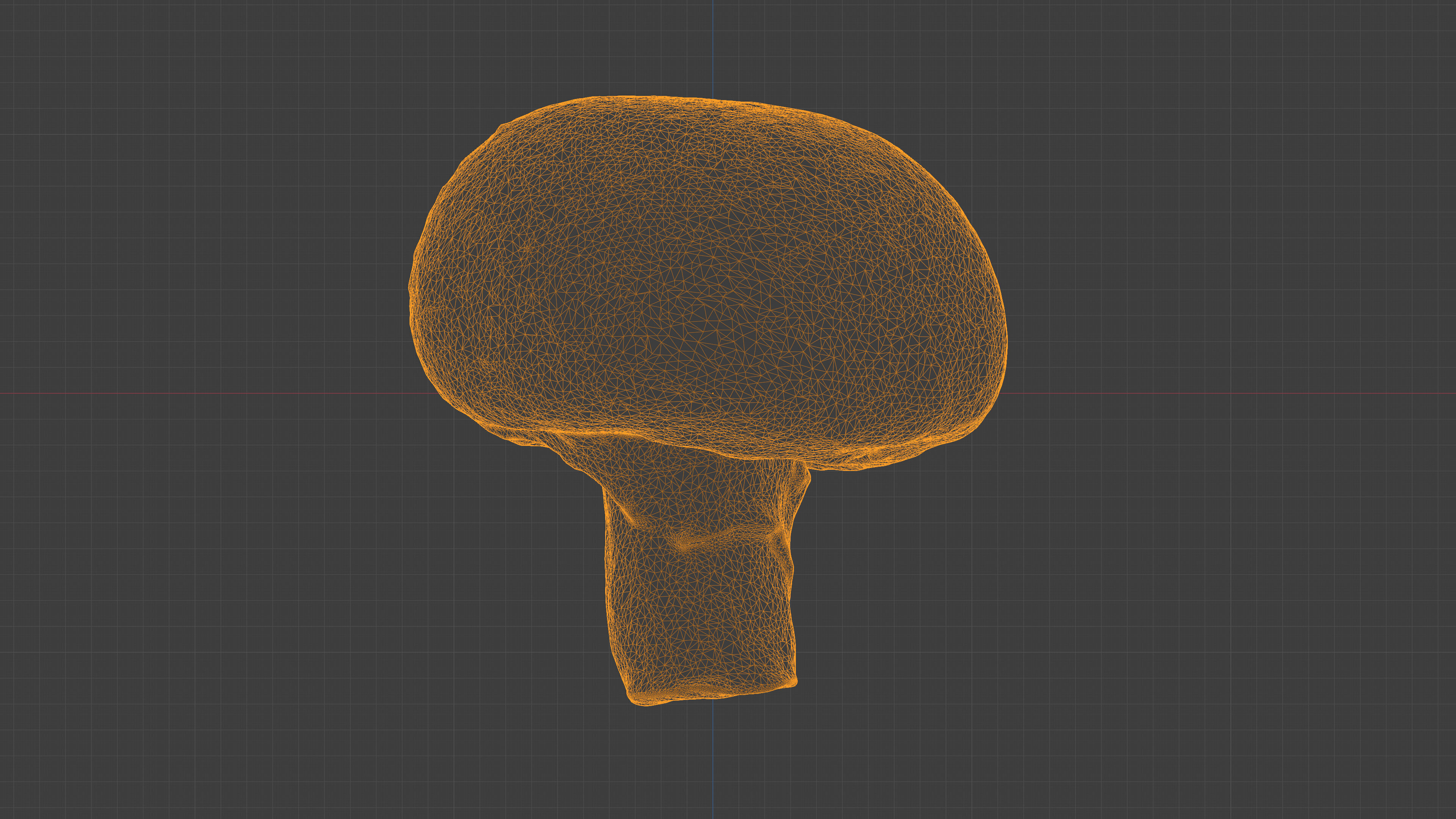 Photorealistic 3D scan of Champignon mushroom Low-poly 3D model_25