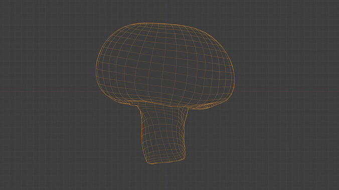 Photorealistic 3D scan of Champignon mushroom Low-poly 3D model 4