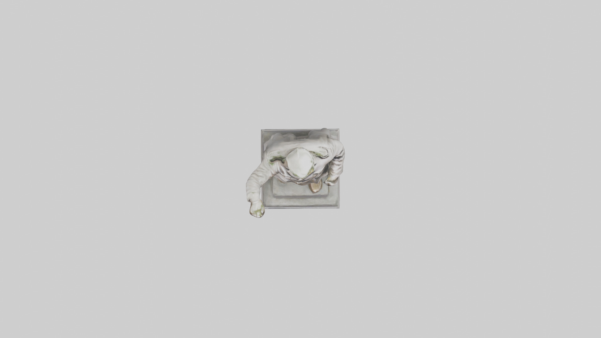 Freedom Fighter Statue model Low-poly 3D model_14