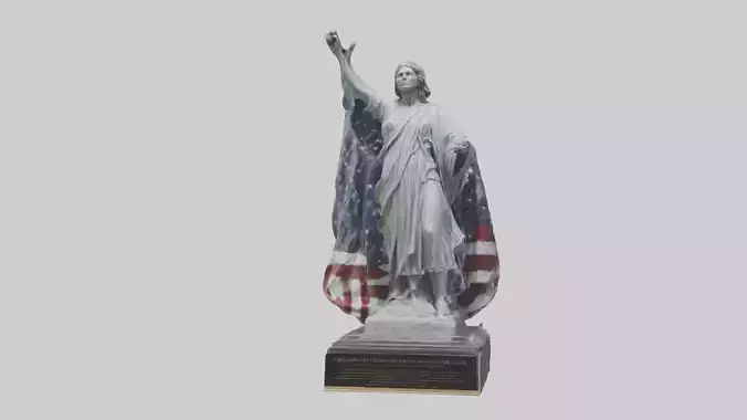 Freedom from Fear statue model Low-poly 3D model Freedom from Fear statue model Low-poly 3D model