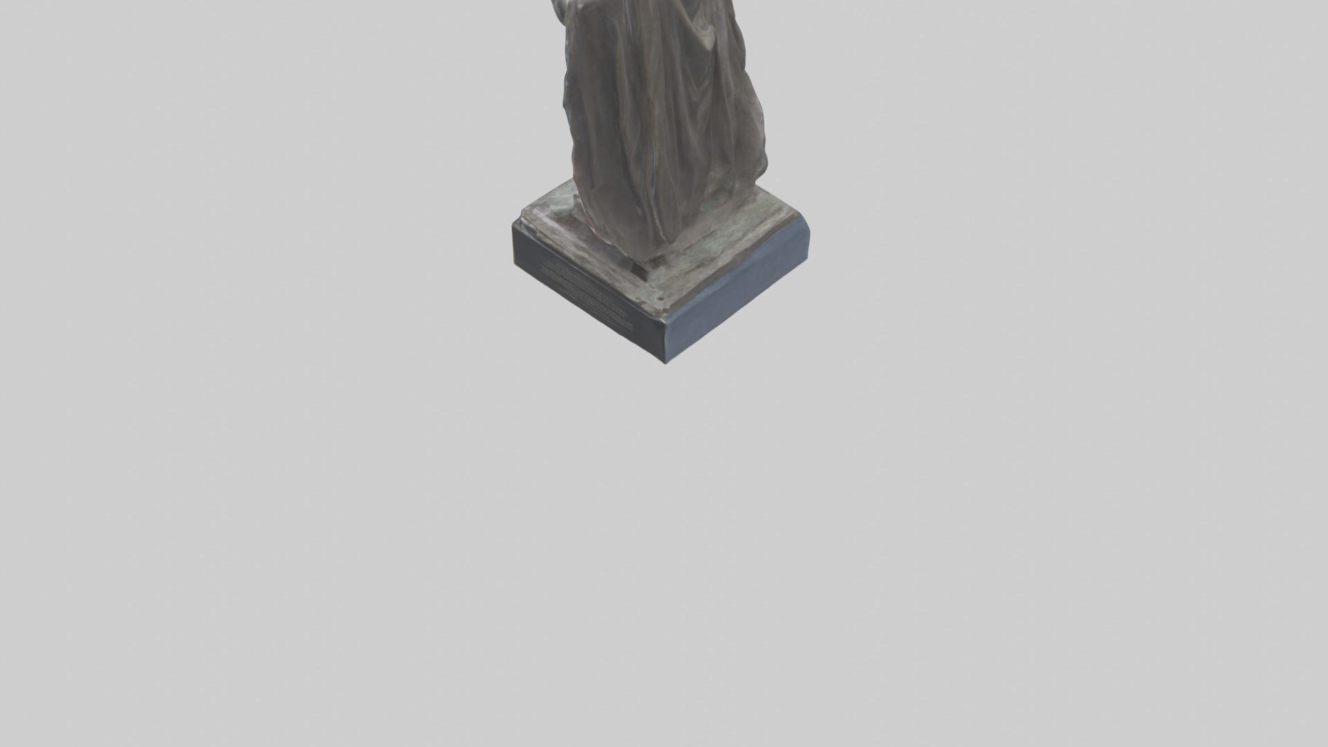 Freedom from Fear statue model Low-poly 3D model_4