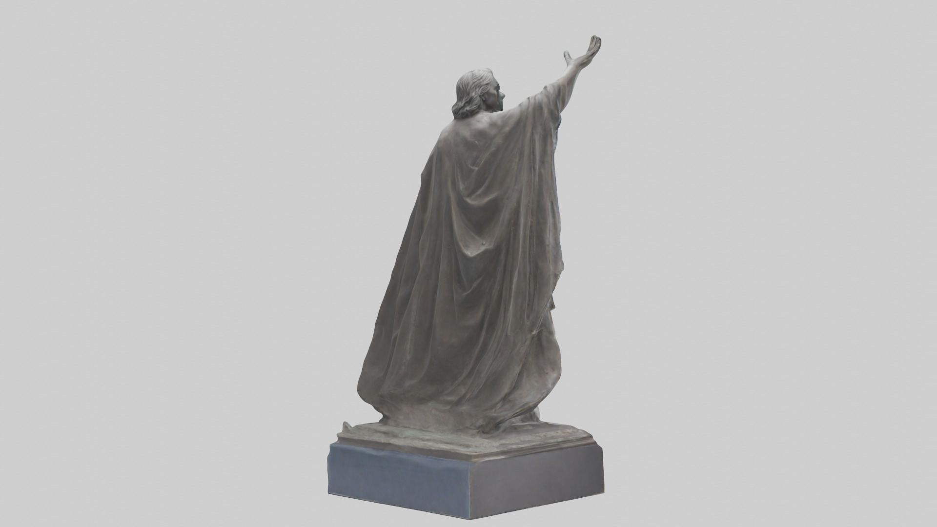 Freedom from Fear statue model Low-poly 3D model_3
