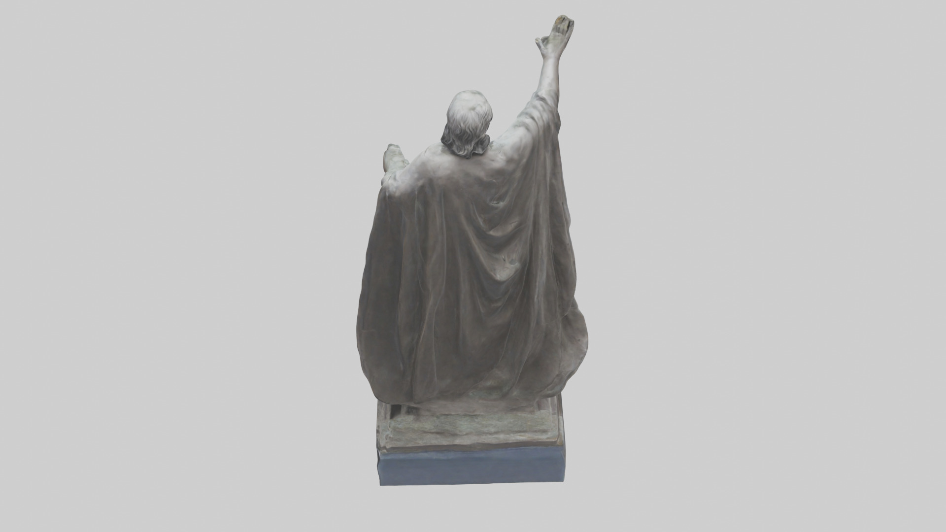 Freedom from Fear statue model Low-poly 3D model_25
