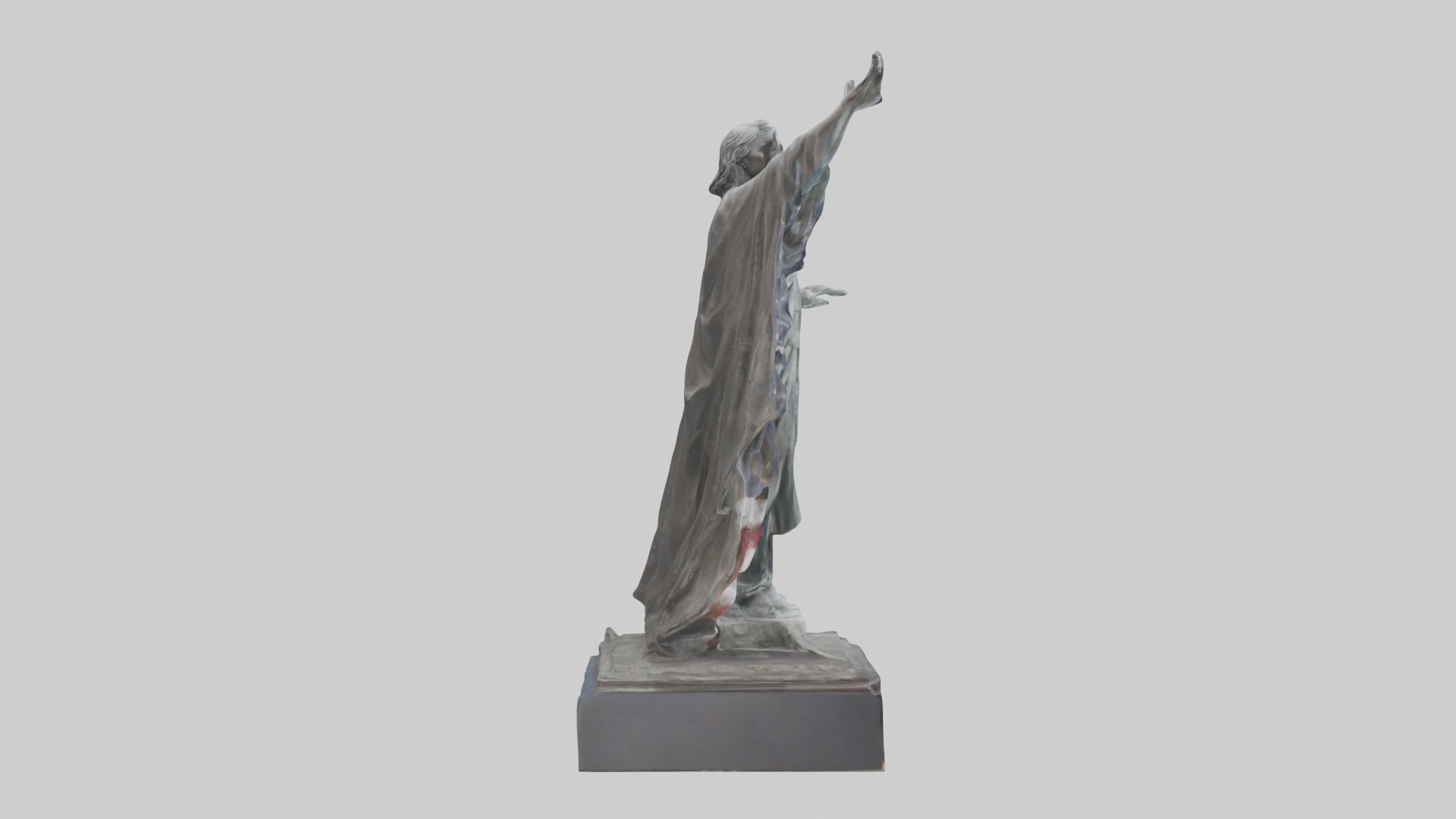 Freedom from Fear statue model Low-poly 3D model_23