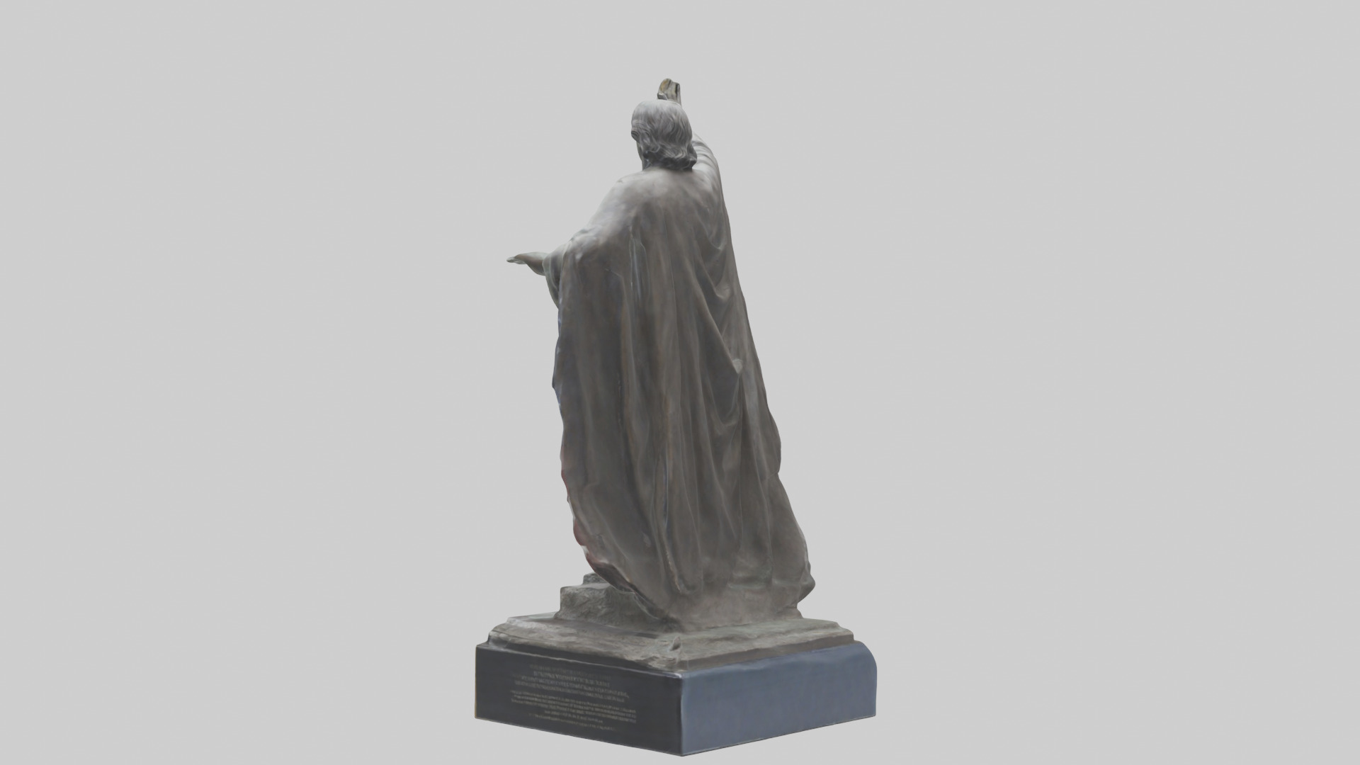 Freedom from Fear statue model Low-poly 3D model_2