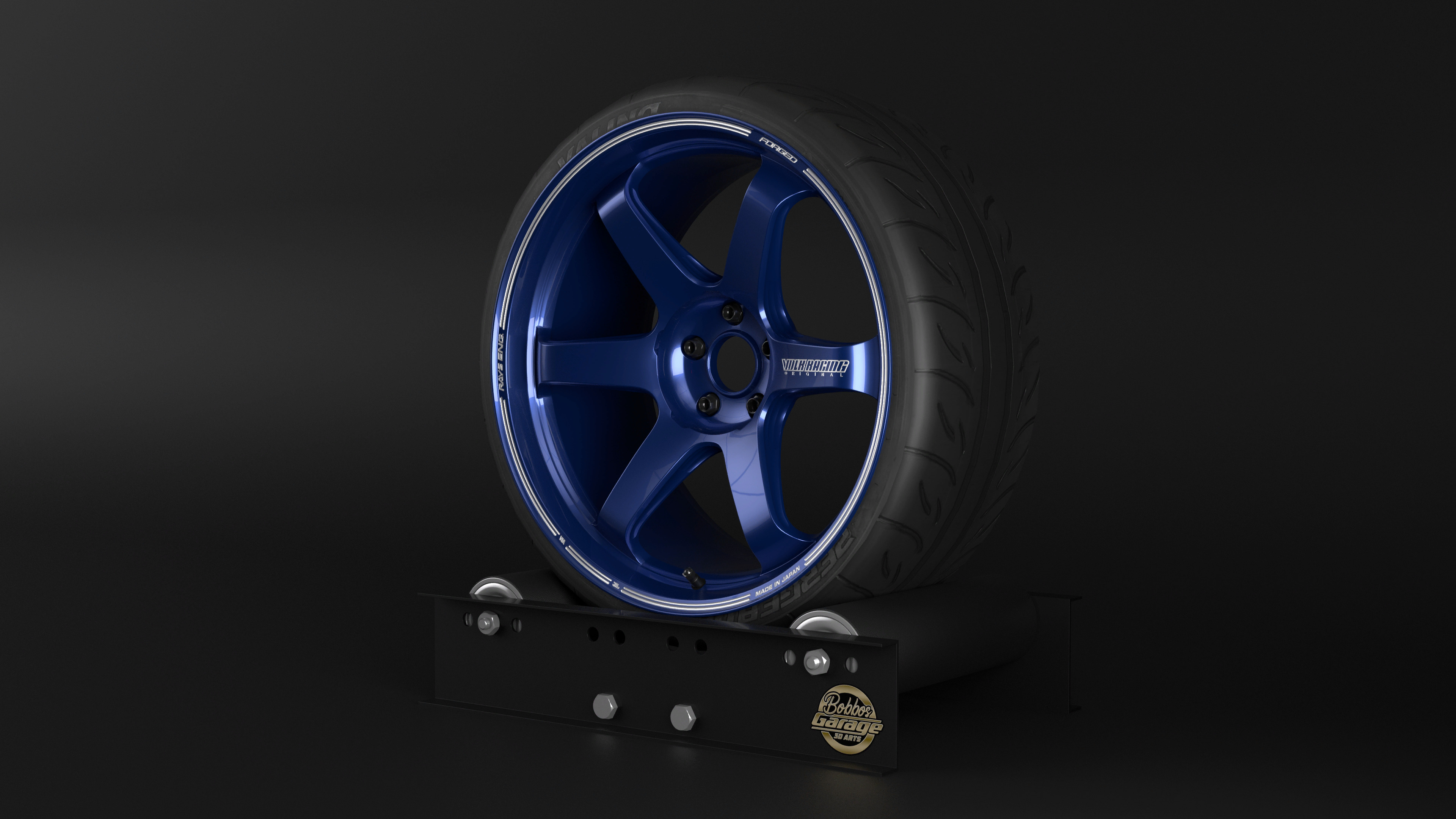 TE37 Ultra Track Edition II Low-poly 3D model_5