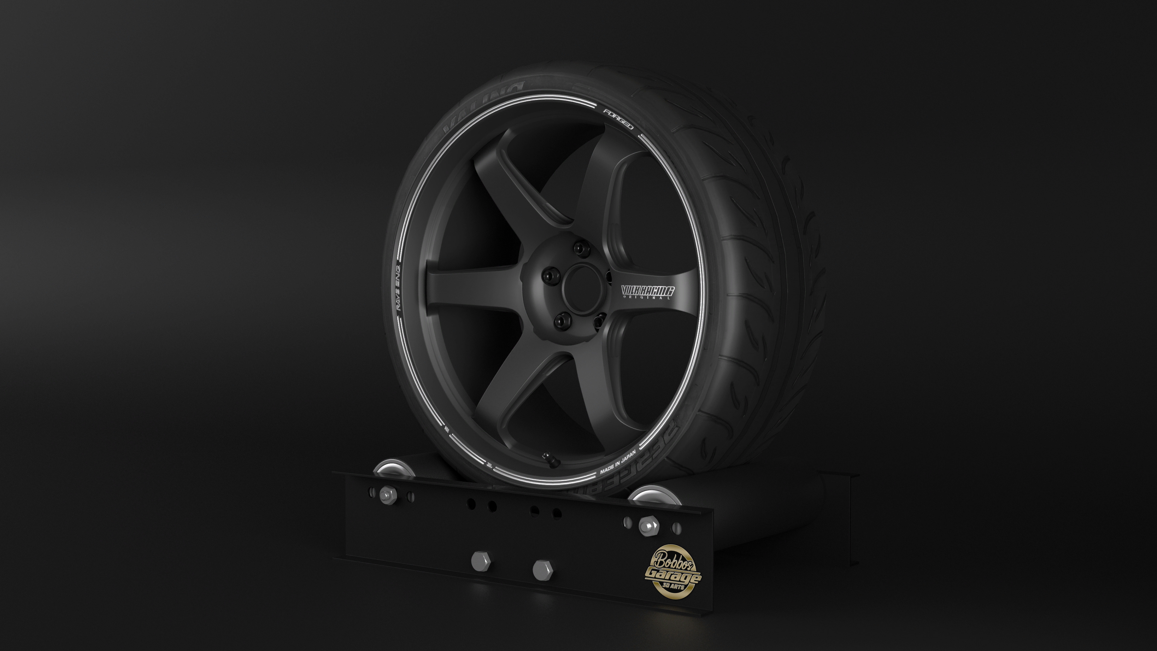 TE37 Ultra Track Edition II Low-poly 3D model_1
