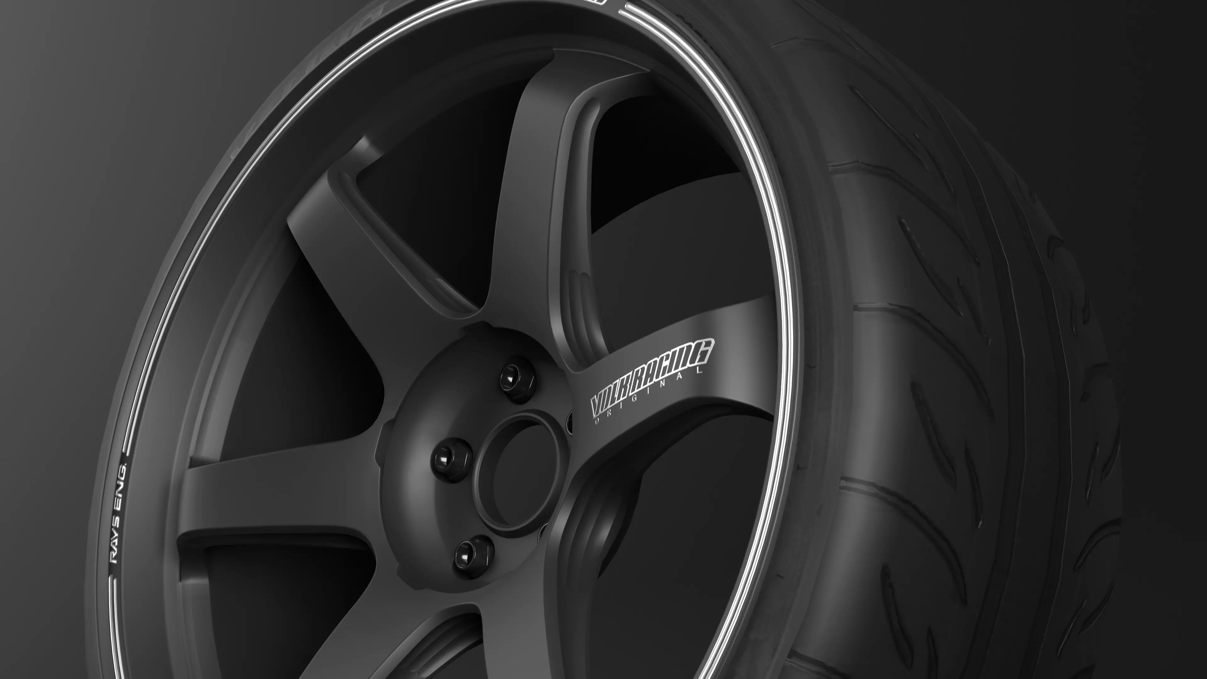 TE37 Ultra Track Edition II Low-poly 3D model_0