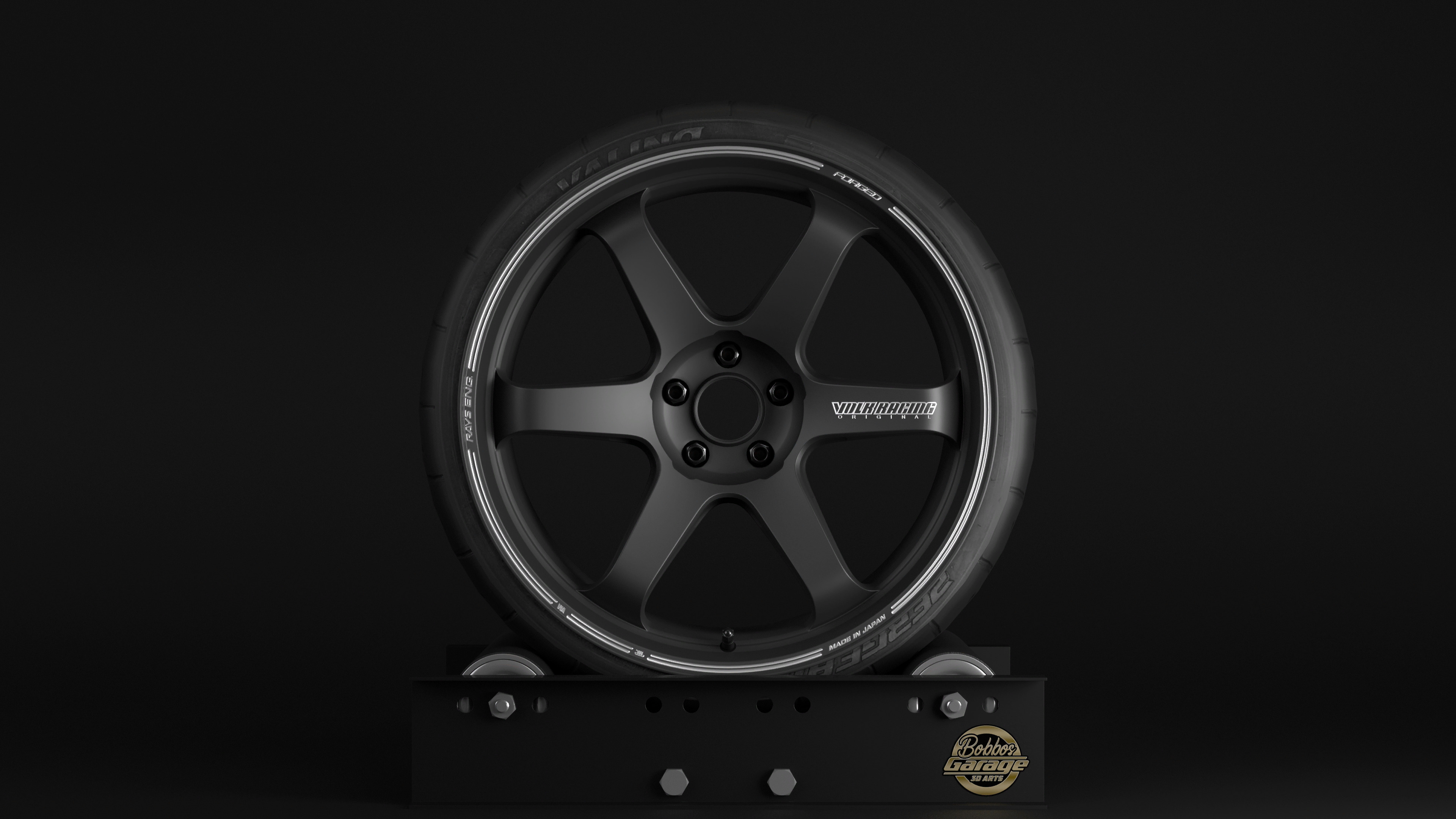 TE37 Ultra Track Edition II Low-poly 3D model_3