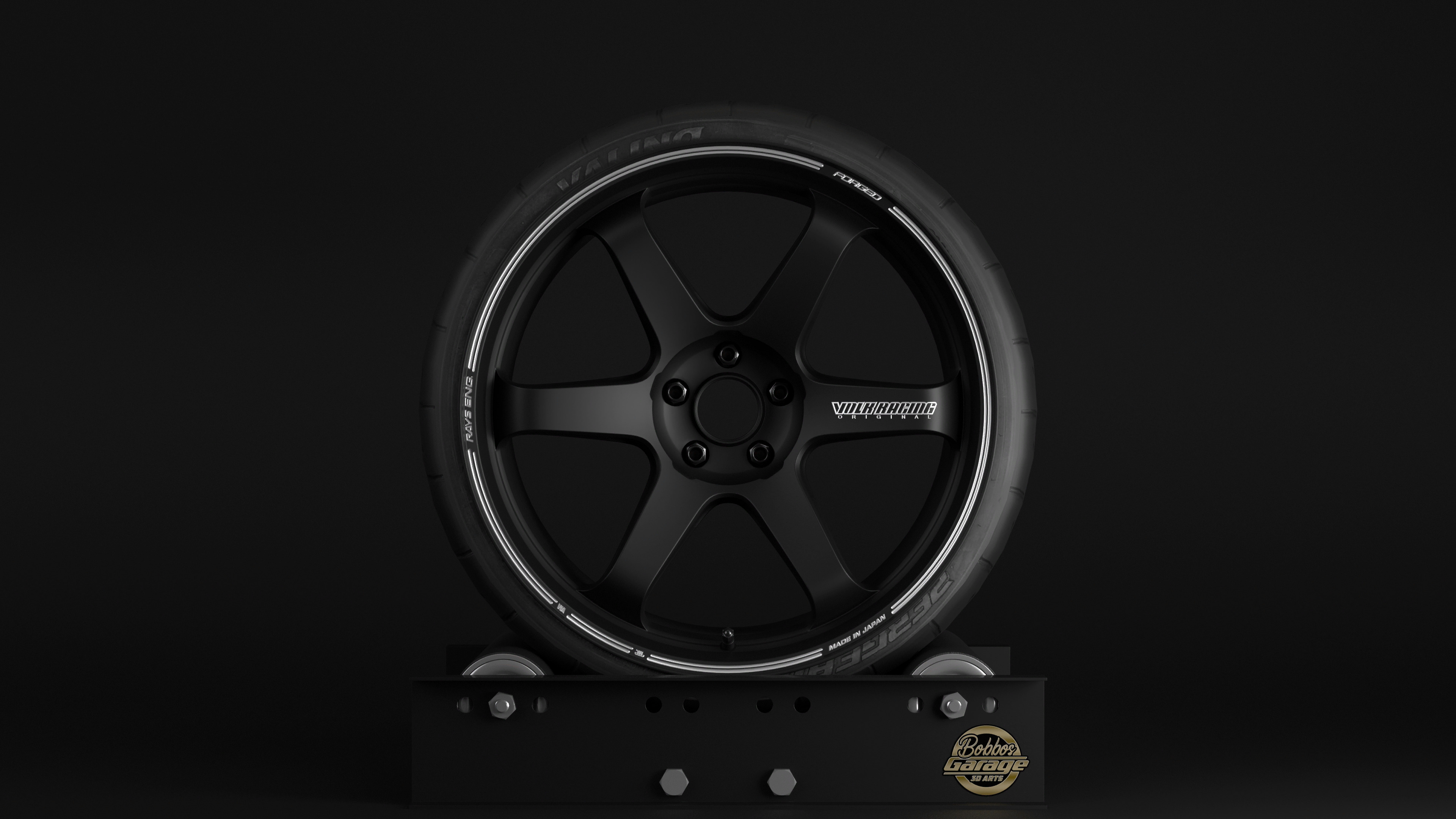 TE37 Ultra Track Edition II Low-poly 3D model_11