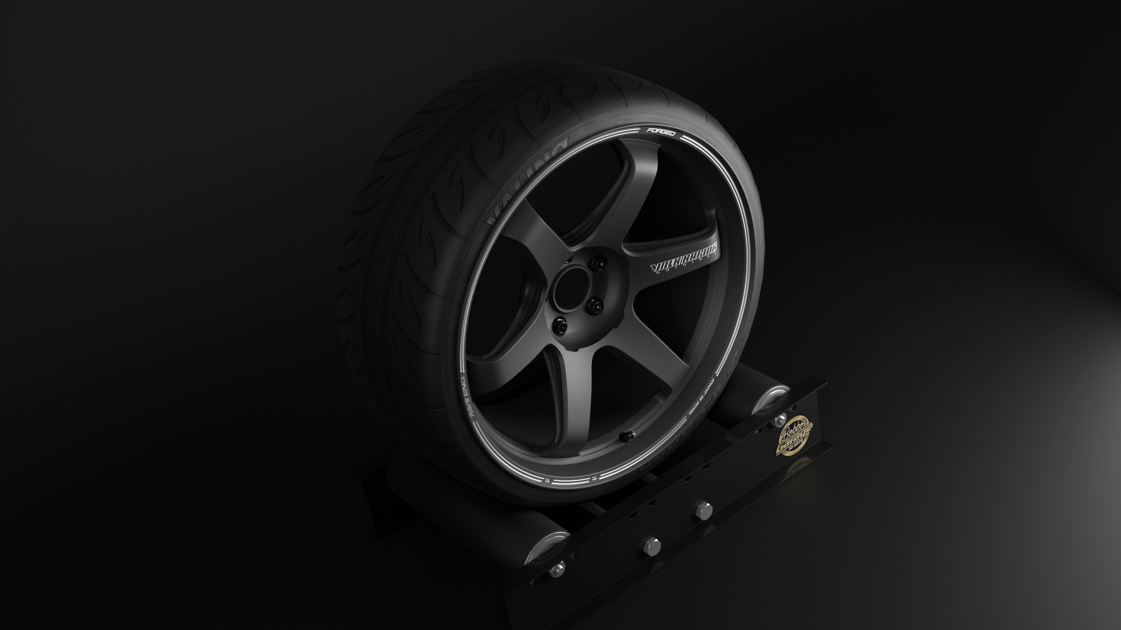 TE37 Ultra Track Edition II Low-poly 3D model_2