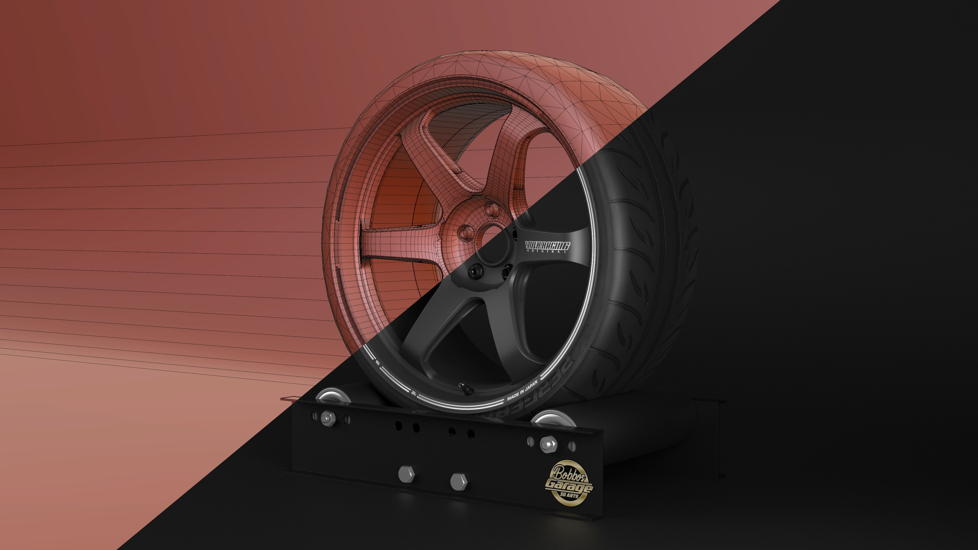 TE37 Ultra Track Edition II Low-poly 3D model_12