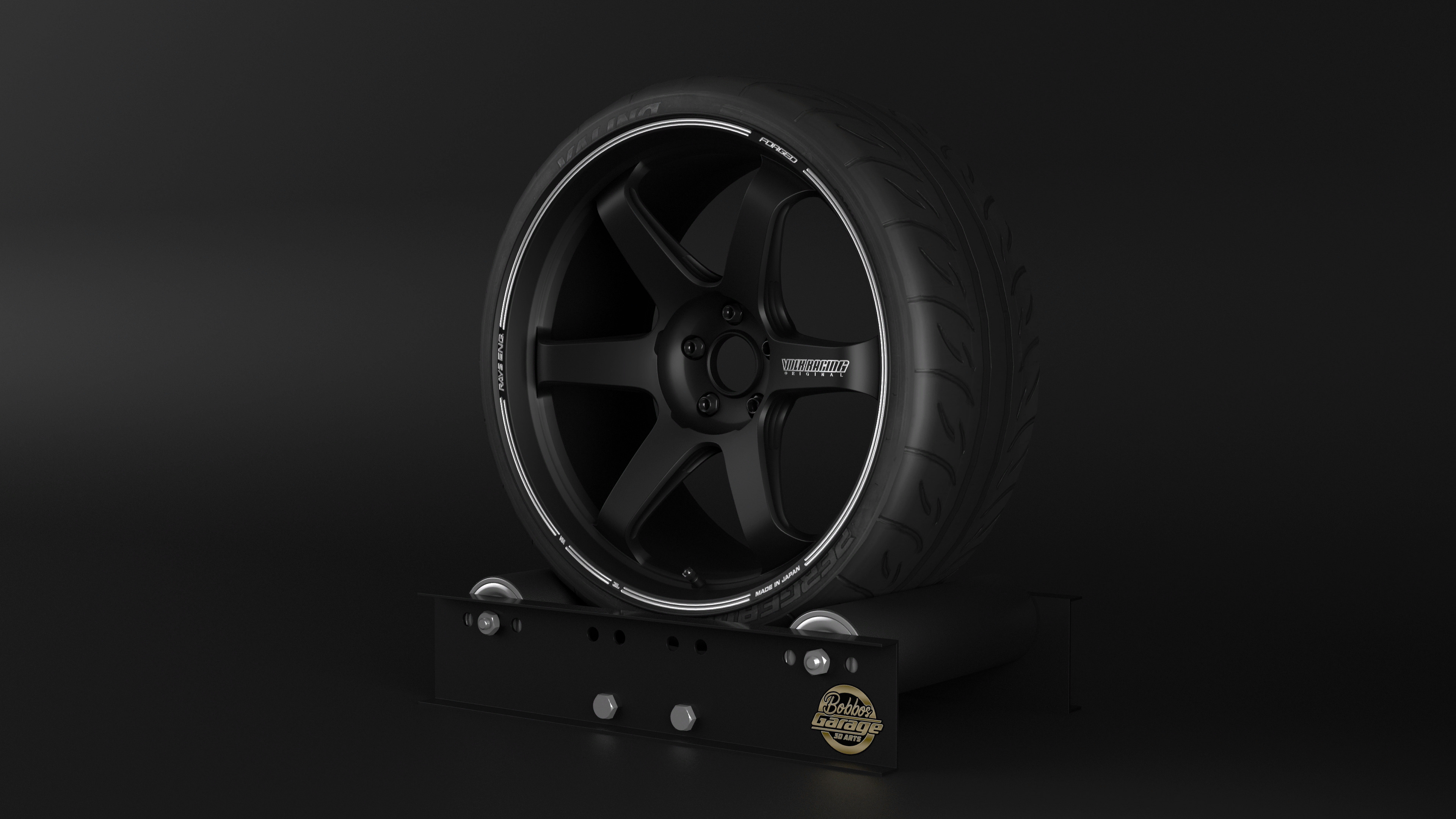 TE37 Ultra Track Edition II Low-poly 3D model_9