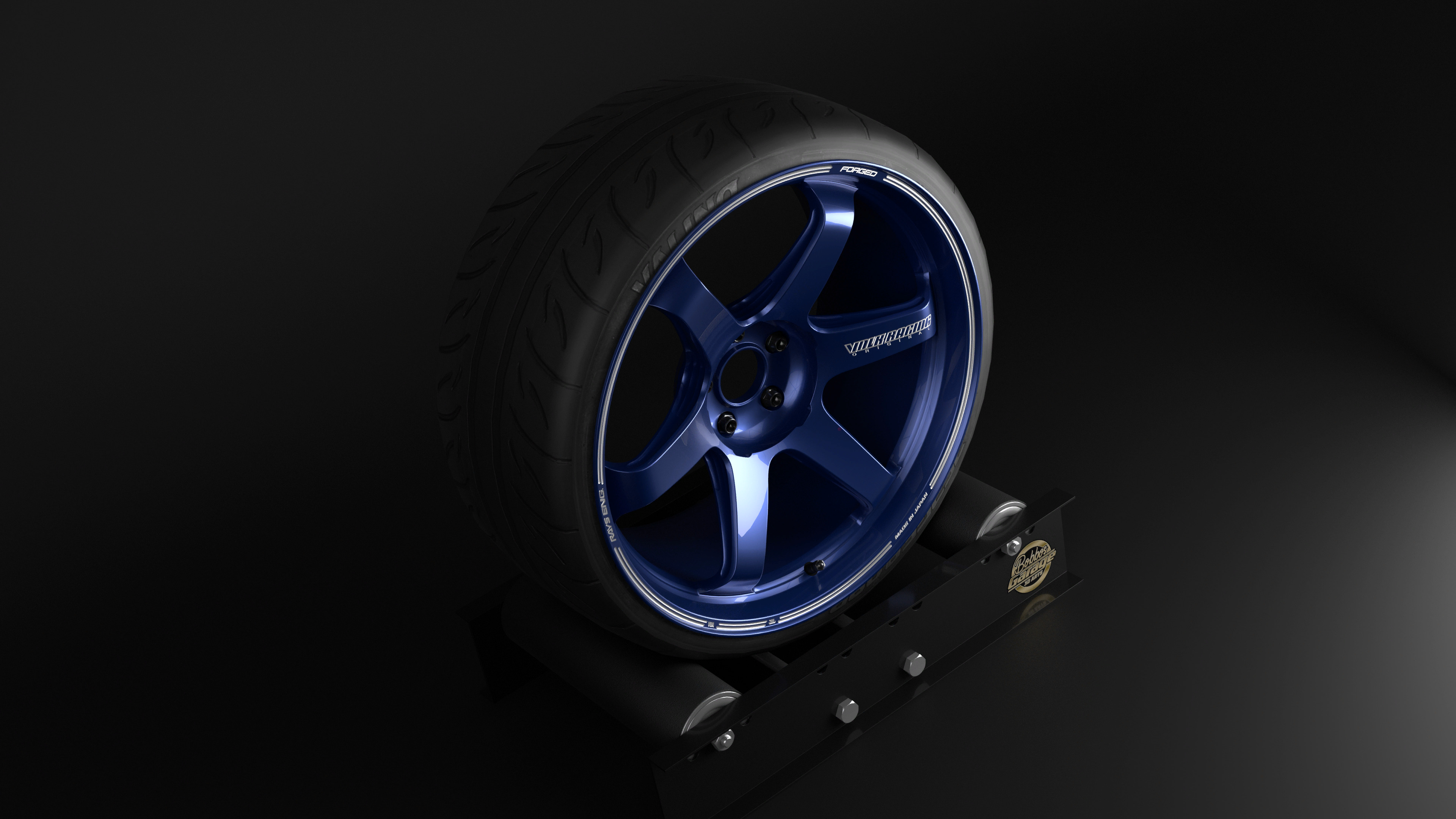 TE37 Ultra Track Edition II Low-poly 3D model_6