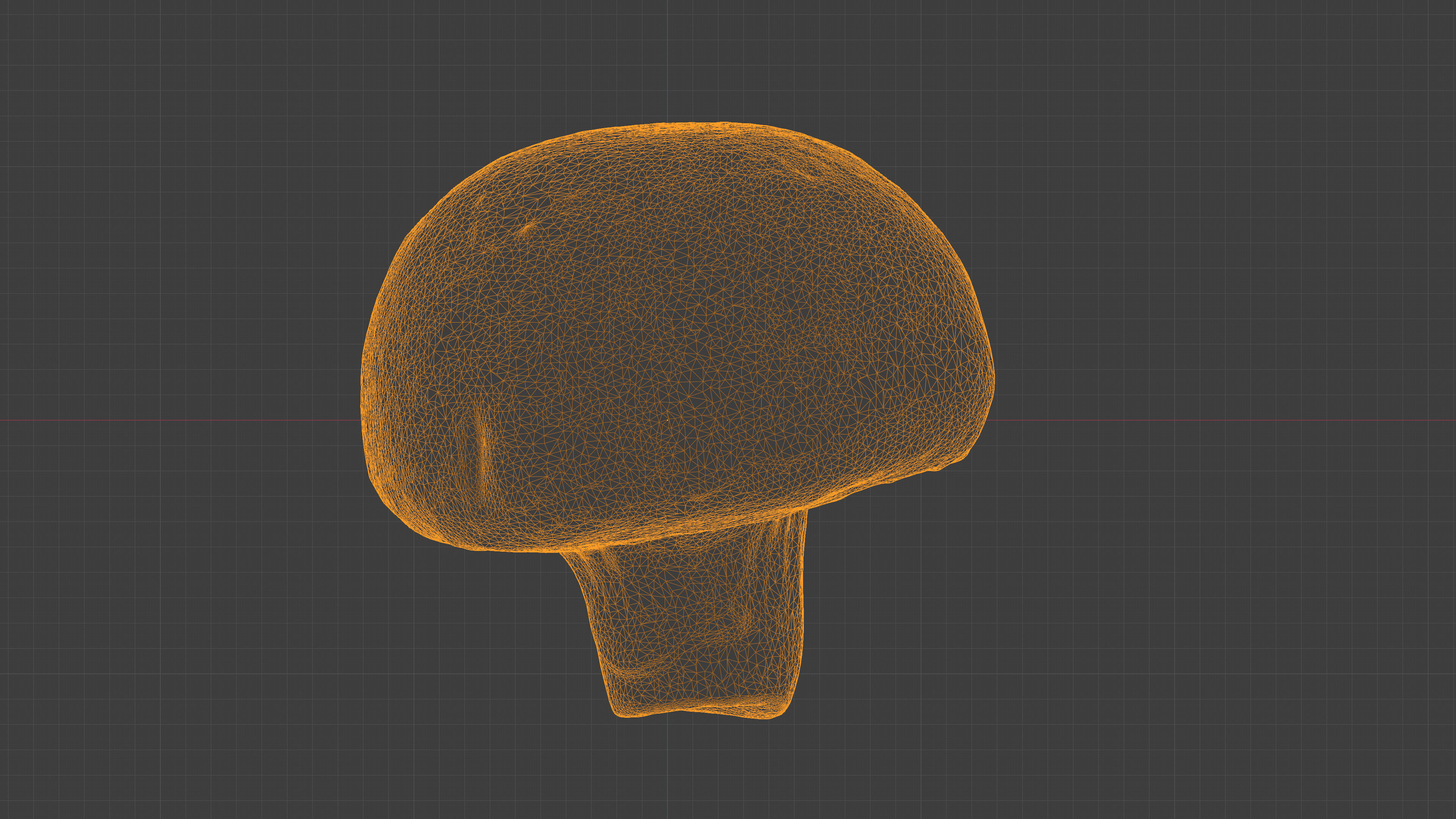 Photorealistic 3D scan of Champignon mushroom Low-poly 3D model_26