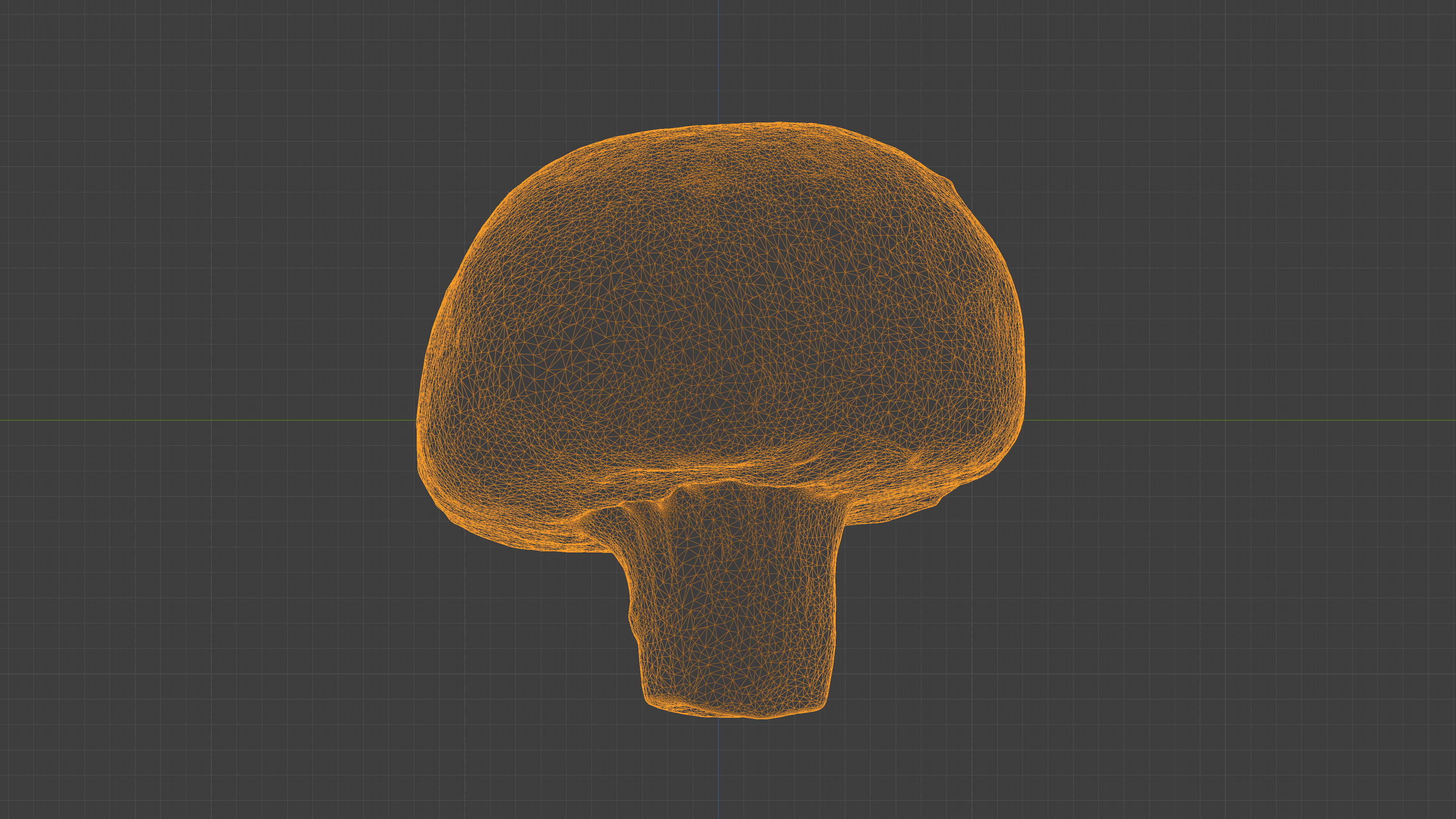 Photorealistic 3D scan of Champignon mushroom Low-poly 3D model_24