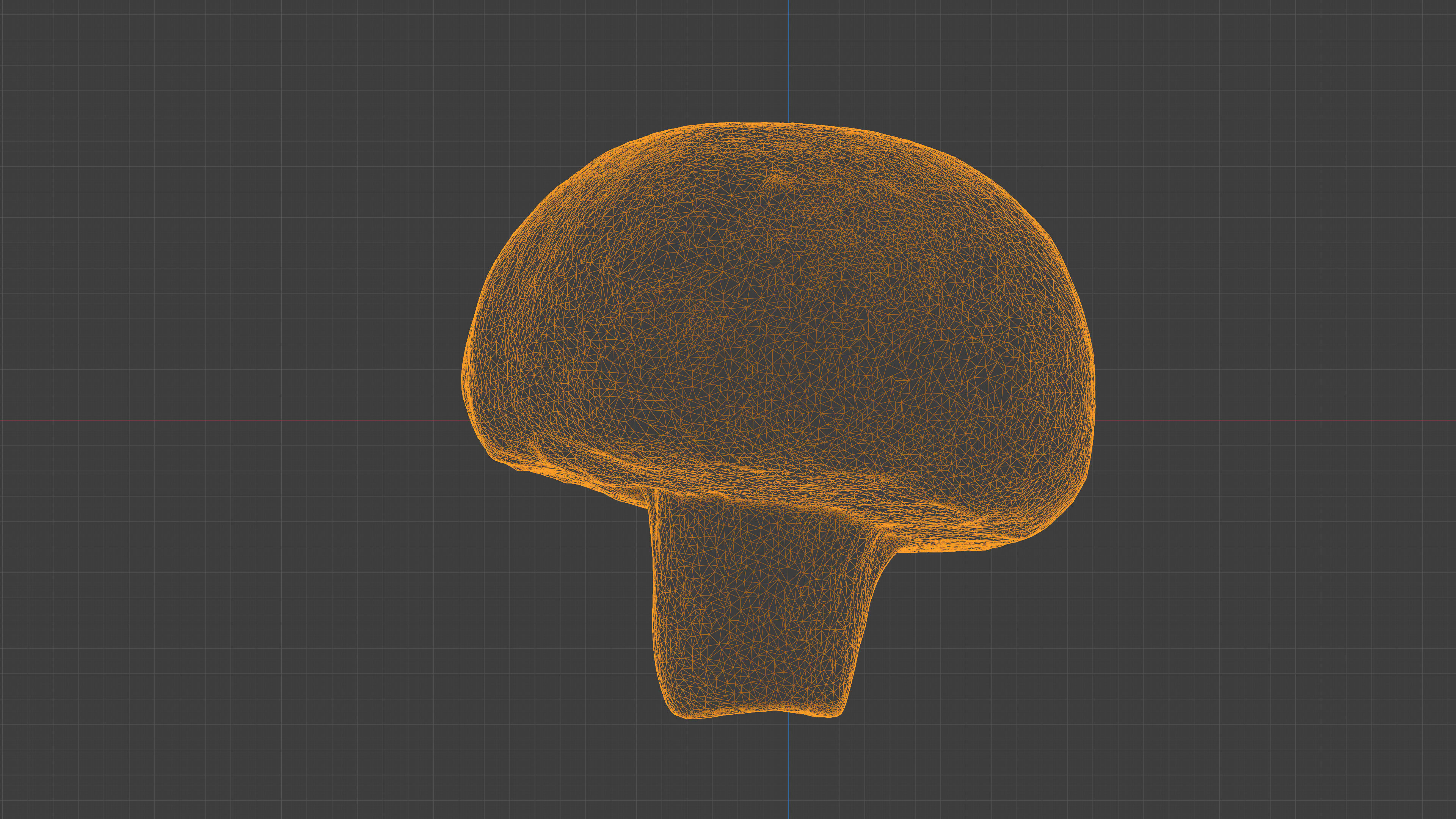 Photorealistic 3D scan of Champignon mushroom Low-poly 3D model_25