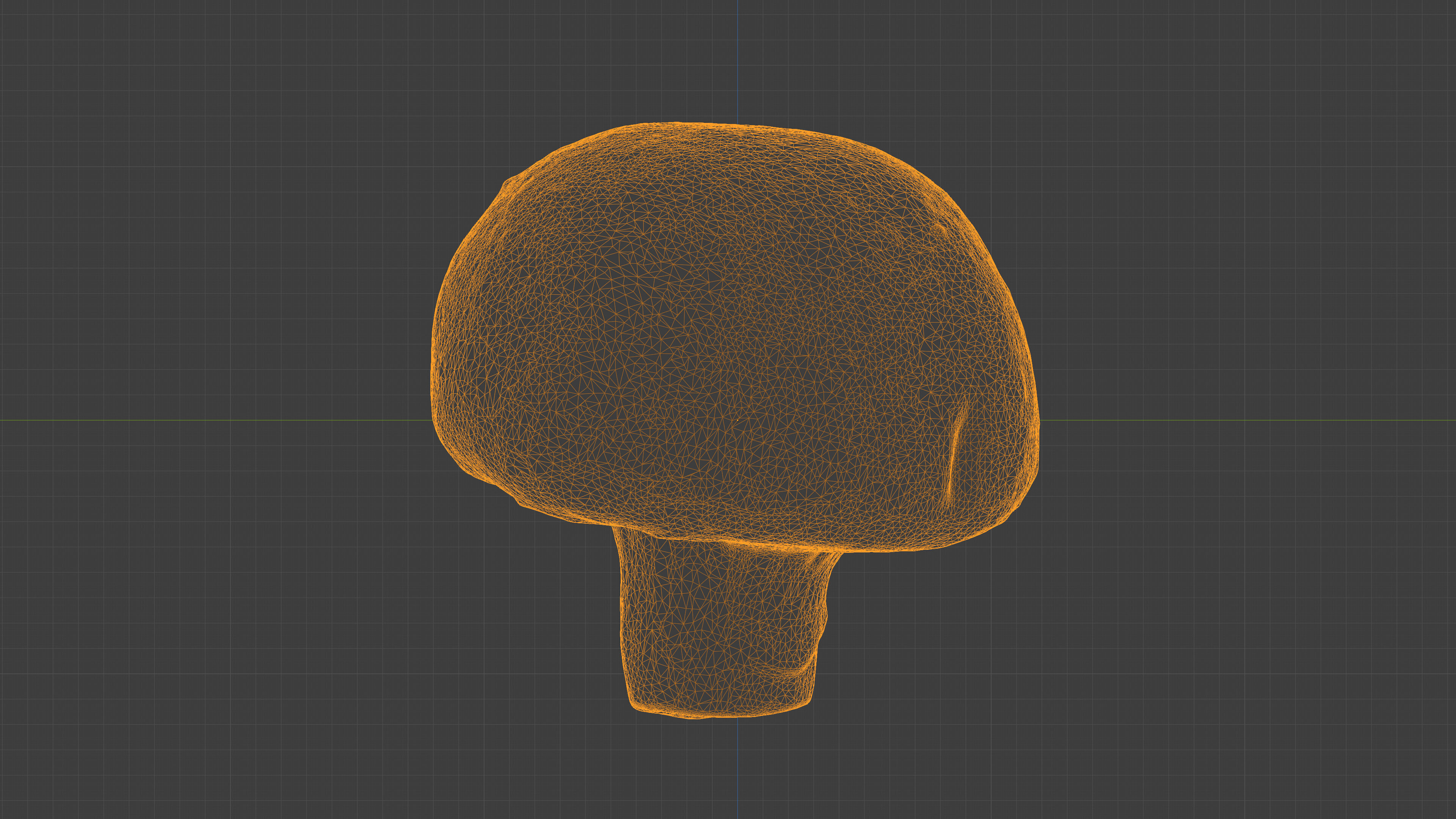 Photorealistic 3D scan of Champignon mushroom Low-poly 3D model_23