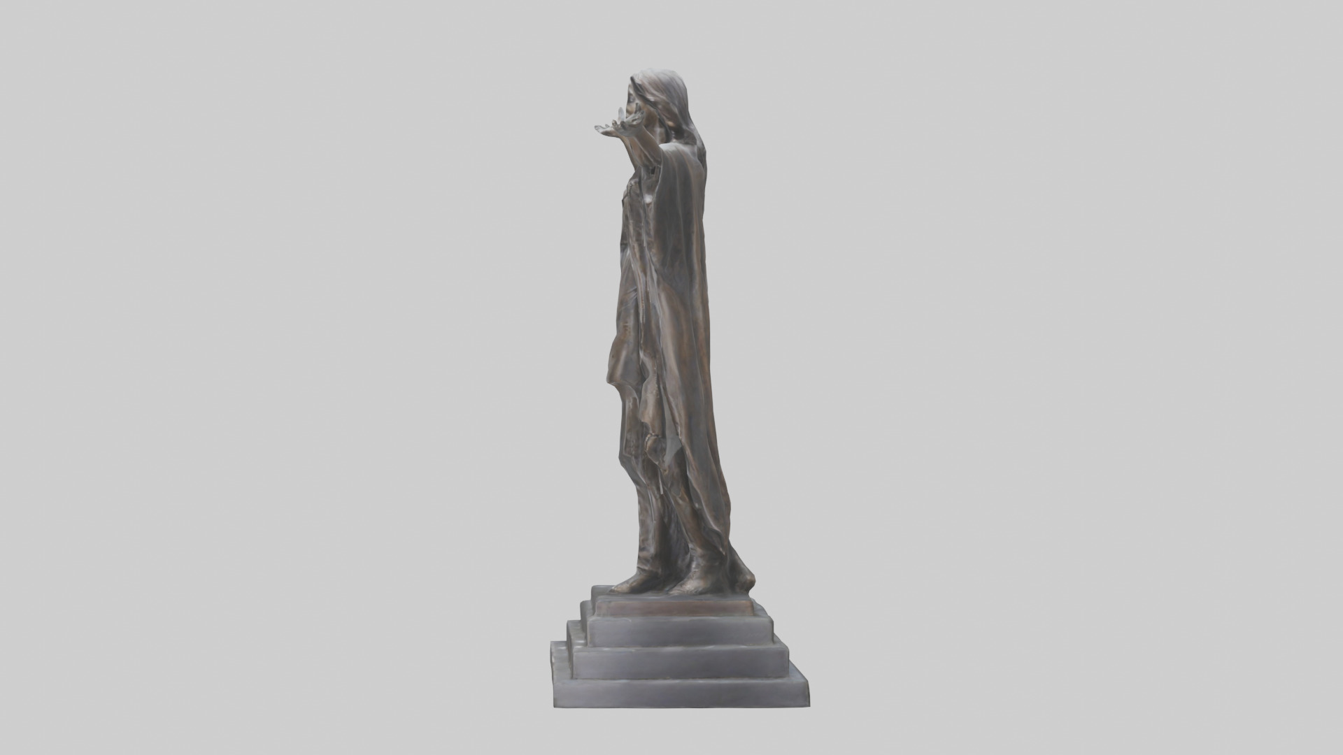 Freedoms Embrace statue model Low-poly 3D model_22