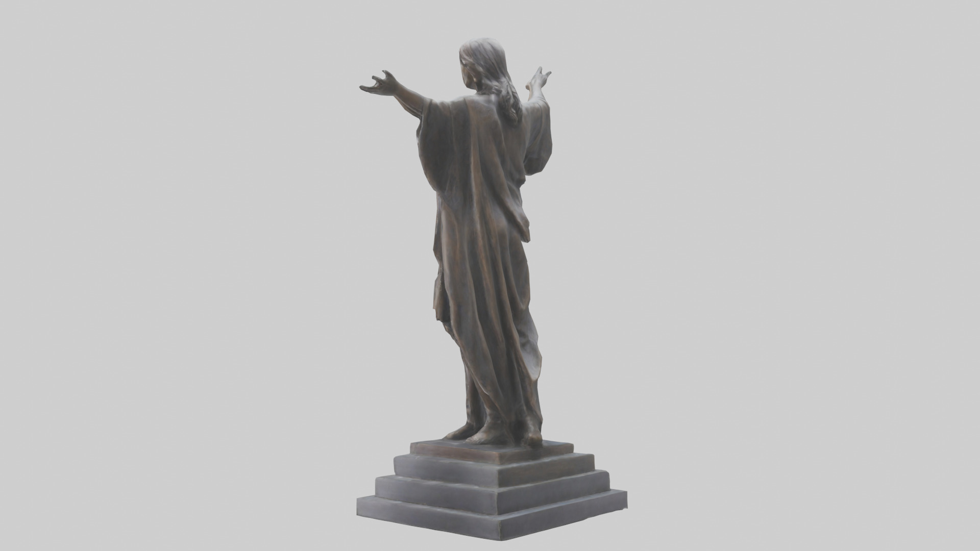 Freedoms Embrace statue model Low-poly 3D model_5