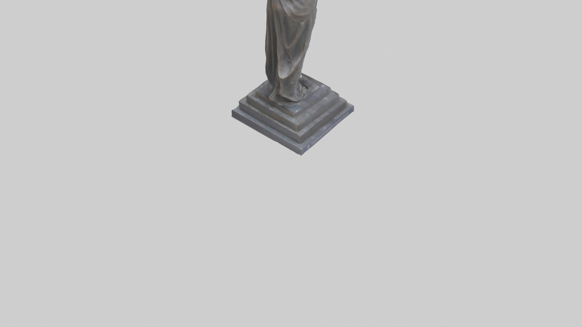 Freedoms Embrace statue model Low-poly 3D model_8