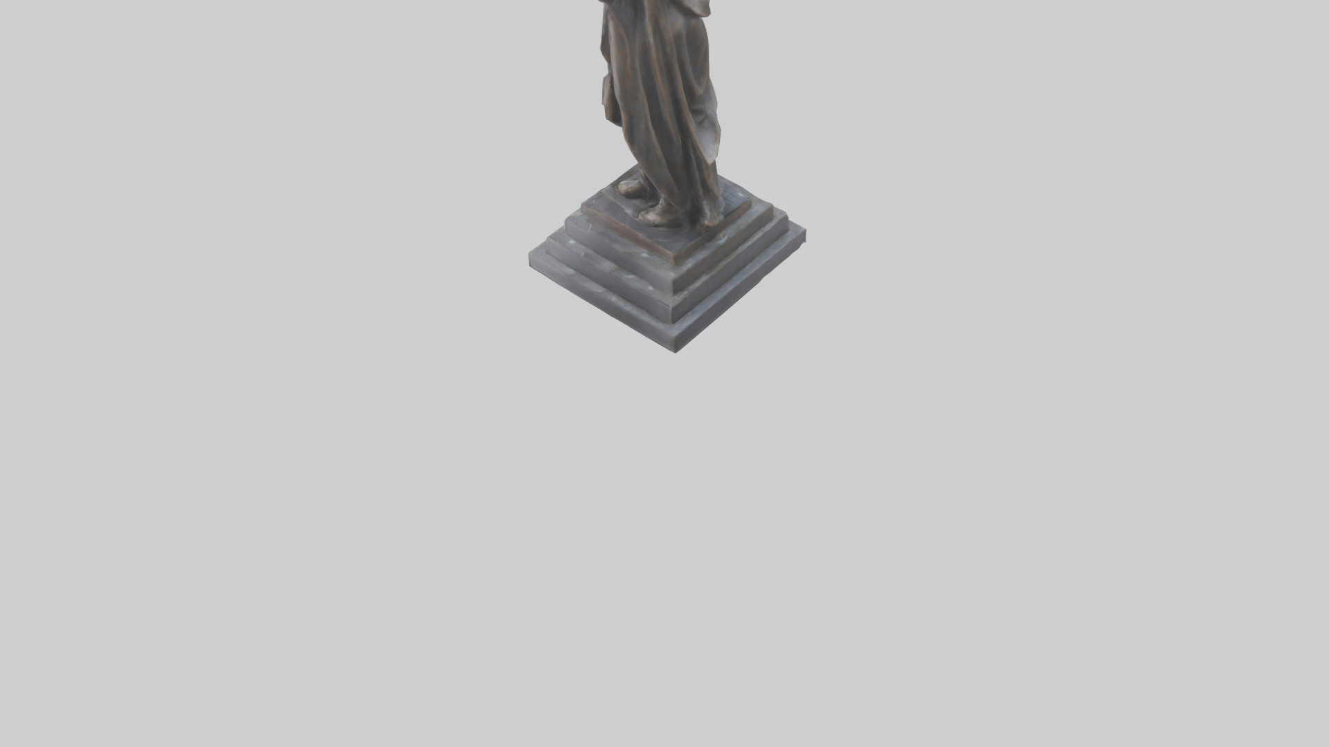 Freedoms Embrace statue model Low-poly 3D model_7