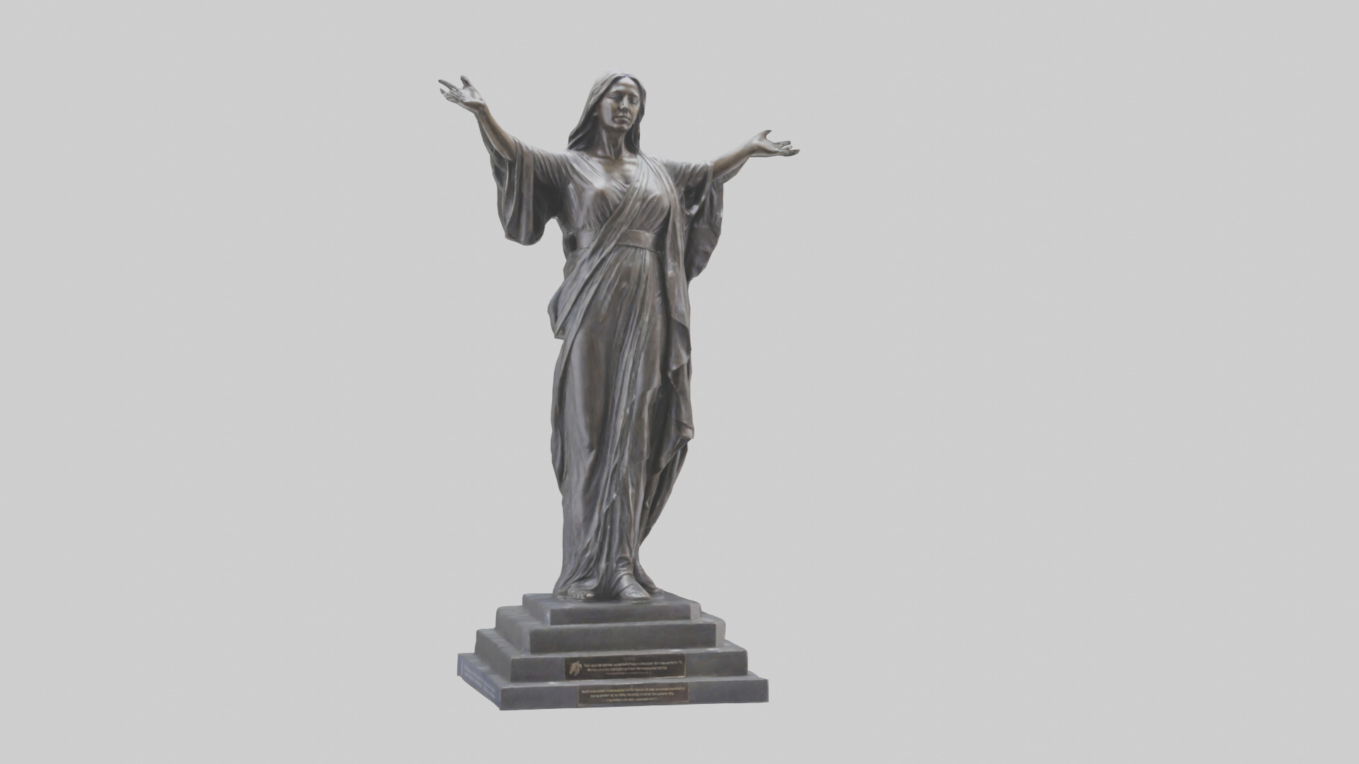 Freedoms Embrace statue model Low-poly 3D model_19