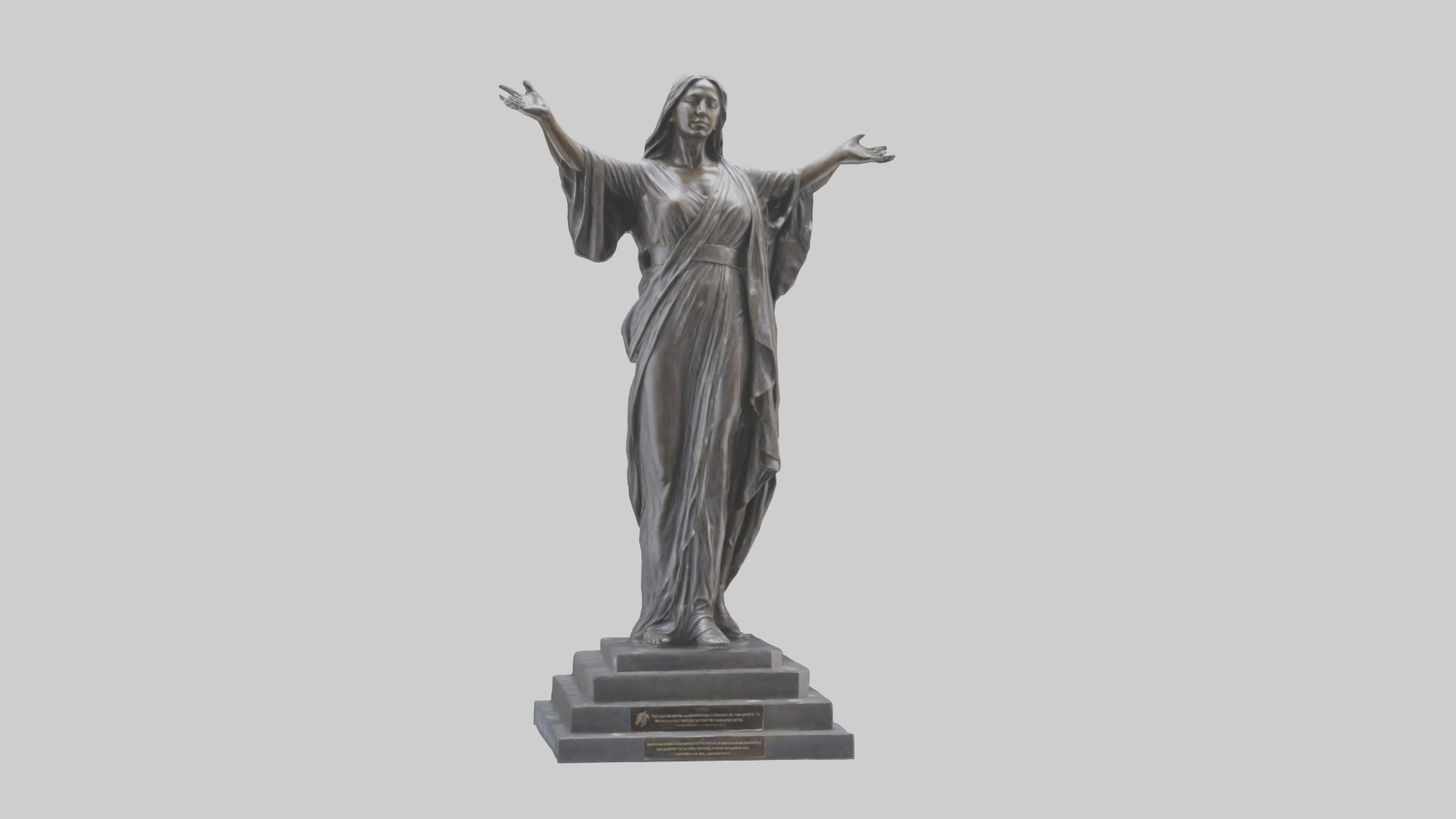 Freedoms Embrace statue model Low-poly 3D model_18