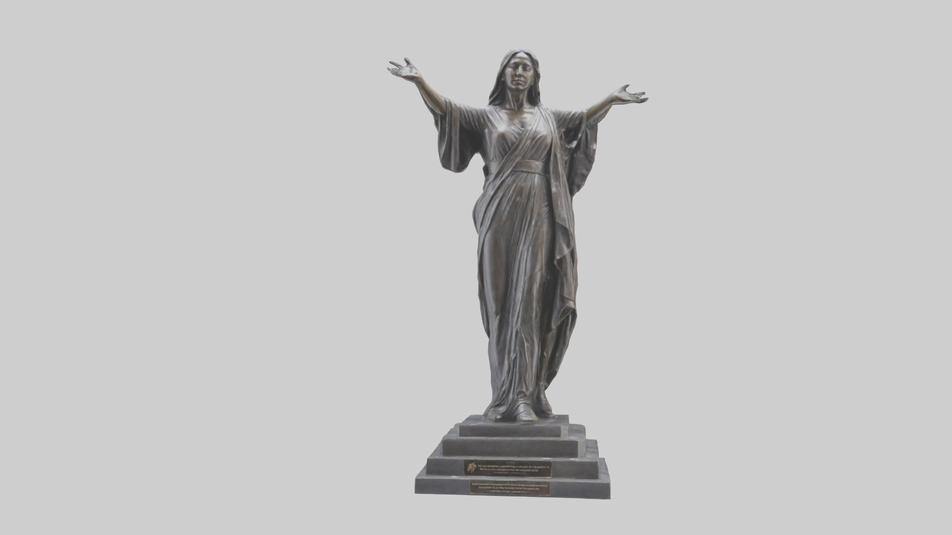 Freedoms Embrace statue model Low-poly 3D model_16
