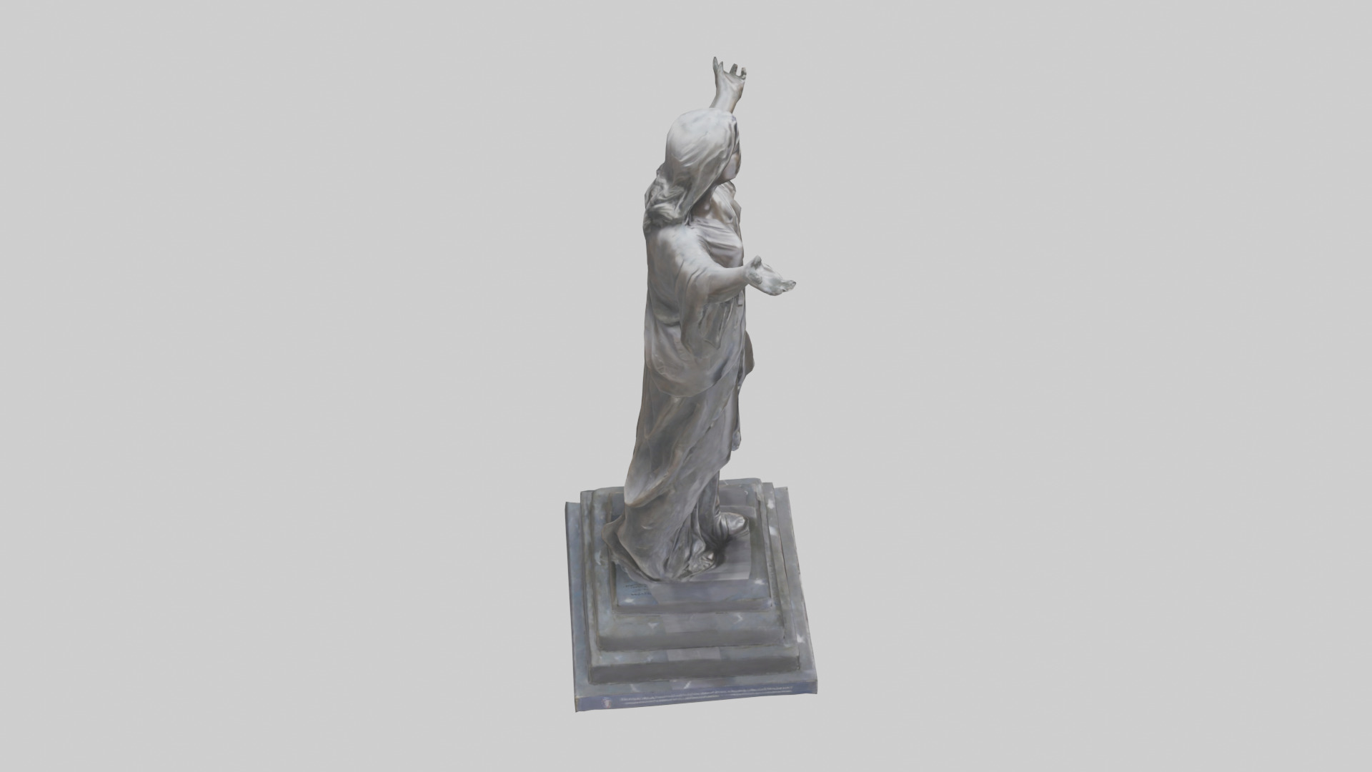 Freedoms Embrace statue model Low-poly 3D model_28