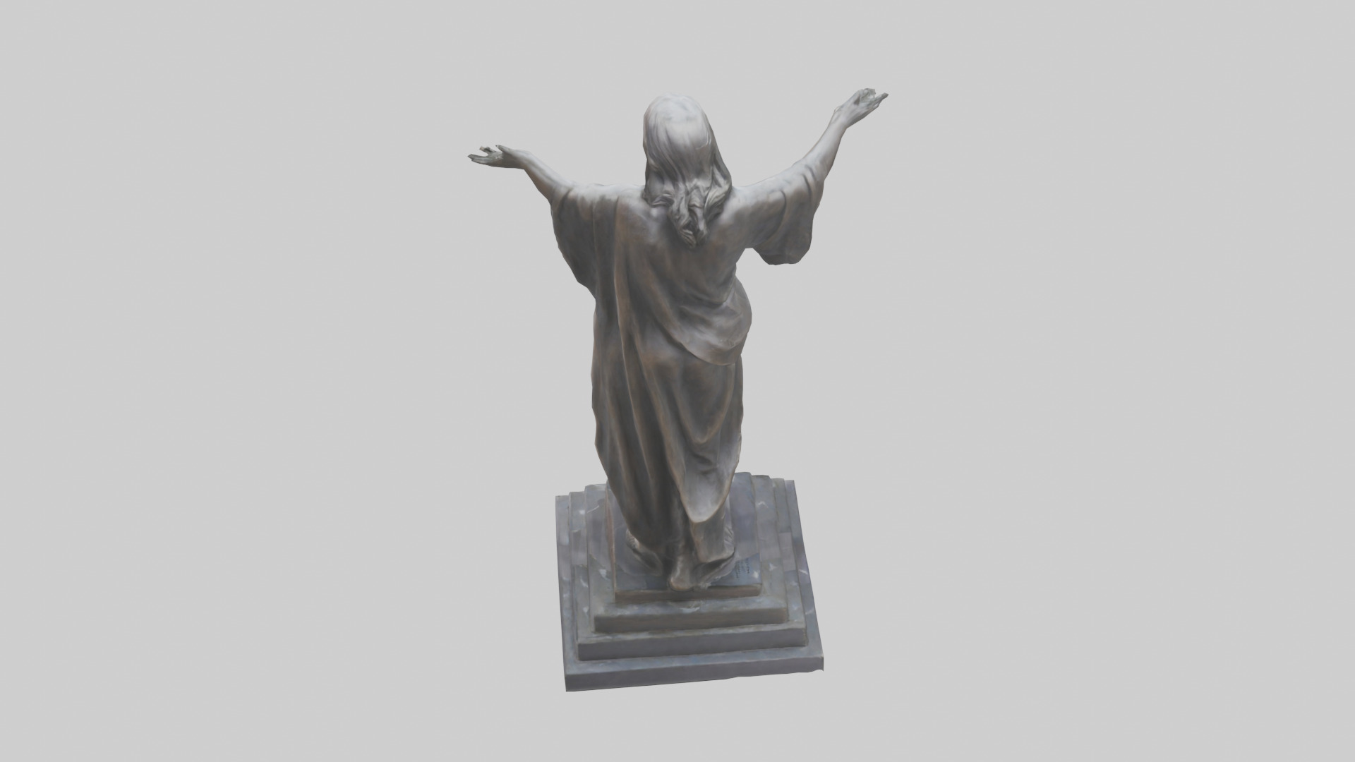 Freedoms Embrace statue model Low-poly 3D model_25