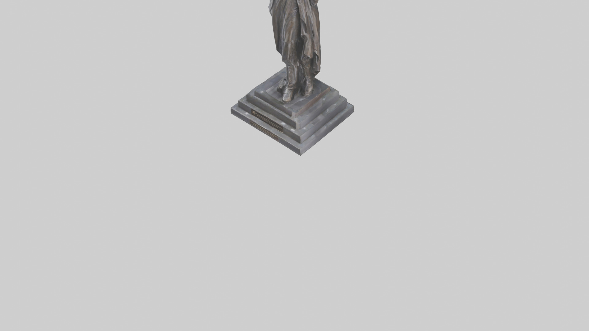 Freedoms Embrace statue model Low-poly 3D model_9
