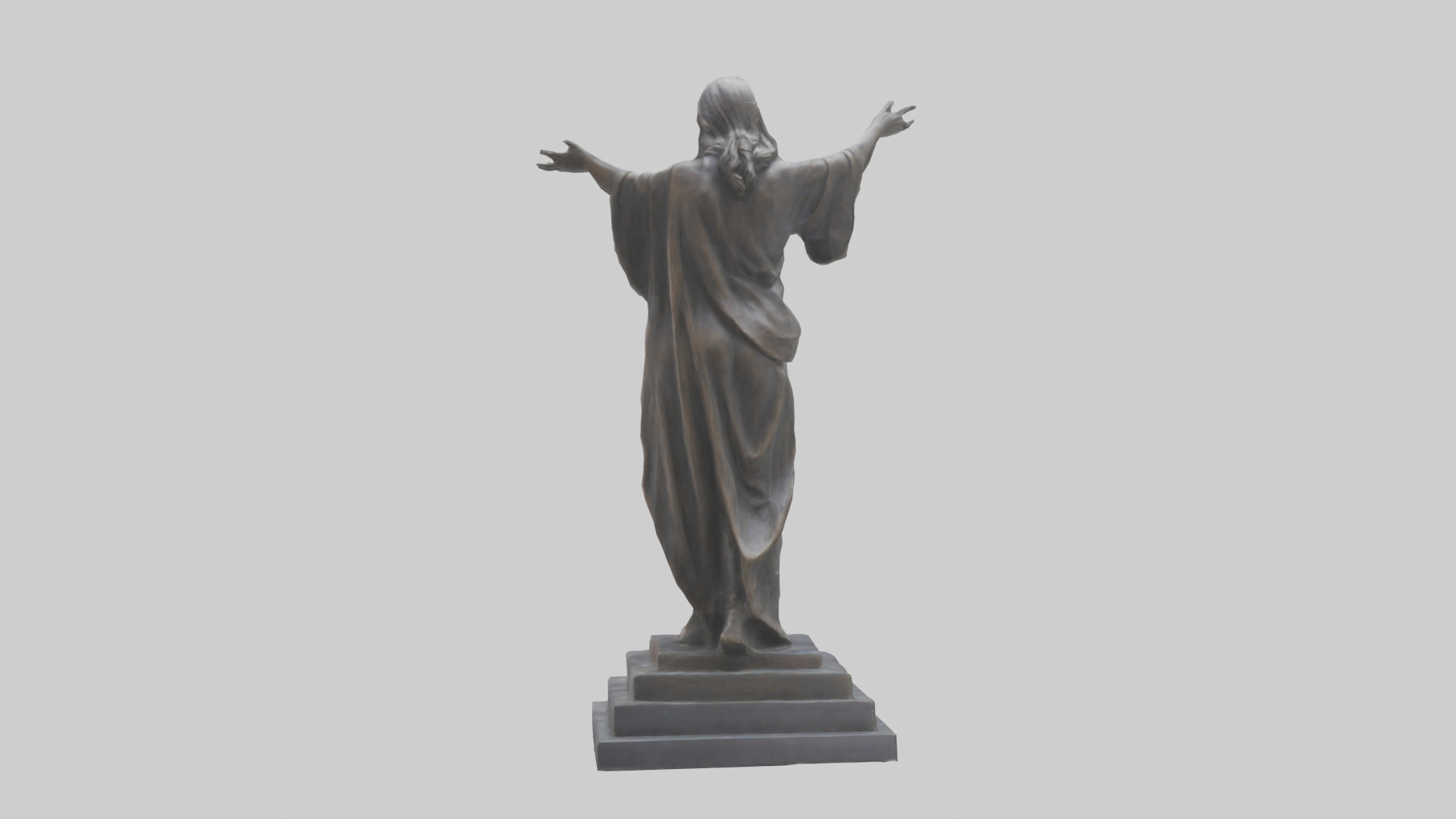 Freedoms Embrace statue model Low-poly 3D model_3