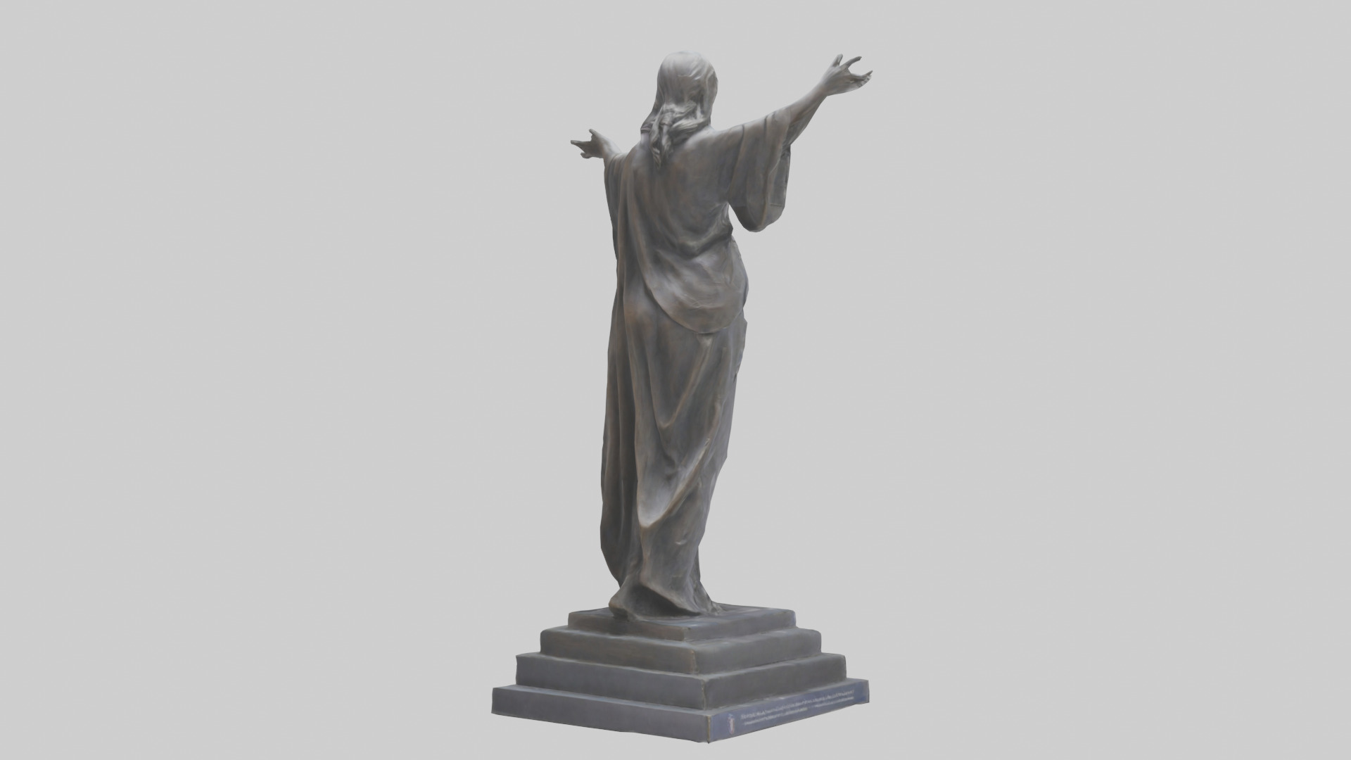 Freedoms Embrace statue model Low-poly 3D model_6