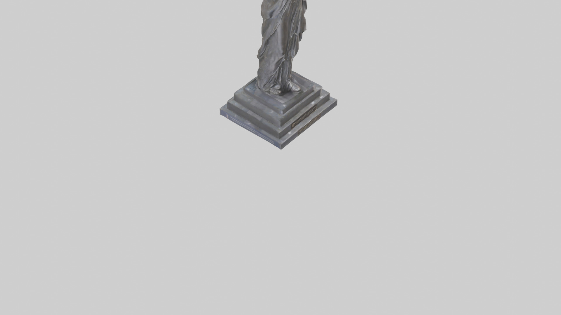 Freedoms Embrace statue model Low-poly 3D model_10