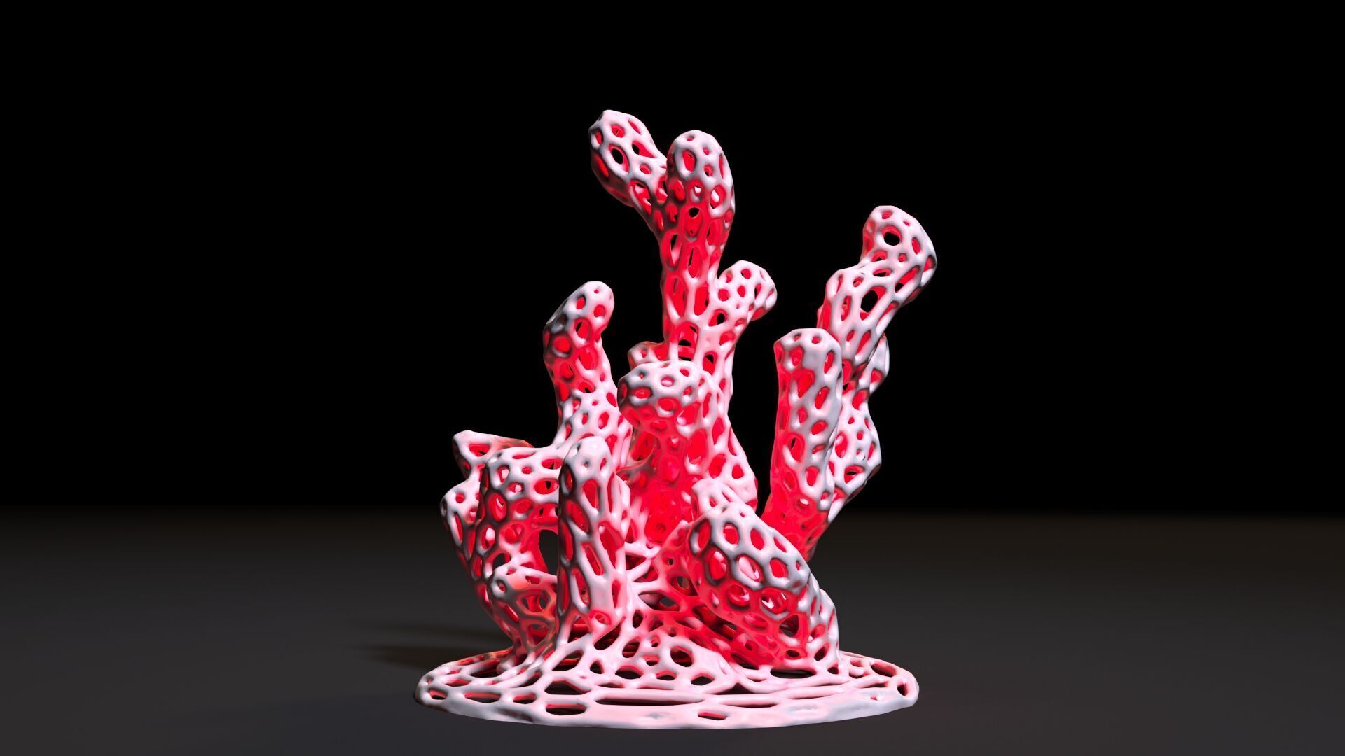 Coral Voronoi decor 3D print model_5
