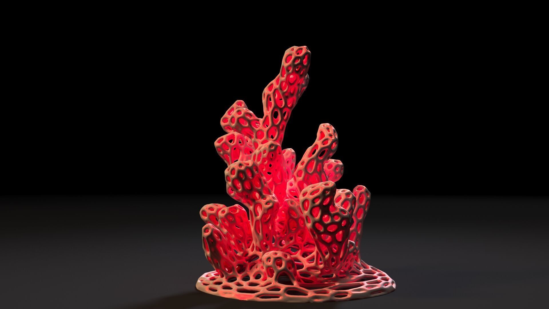 Coral Voronoi decor 3D print model_2