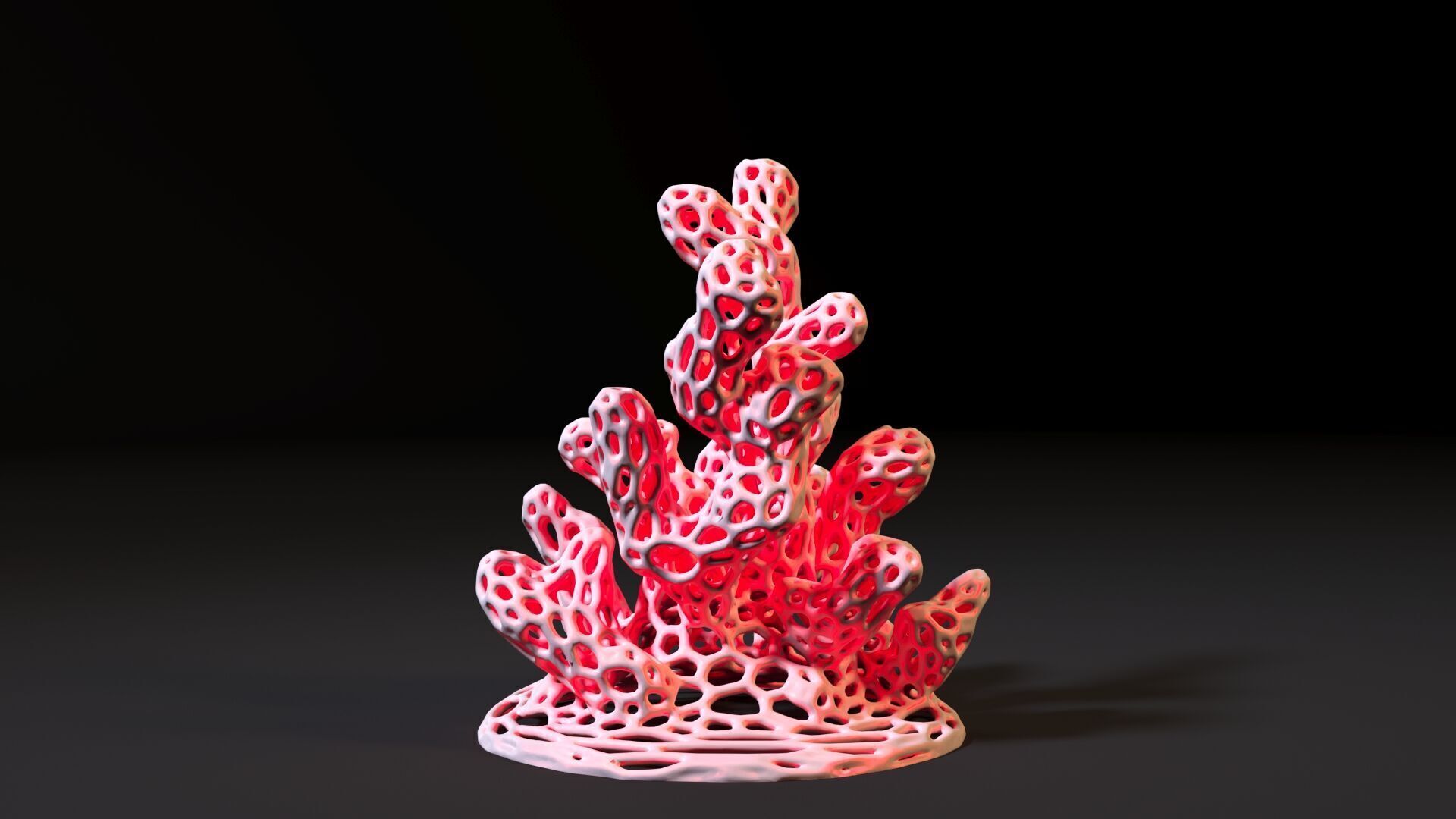 Coral Voronoi decor 3D print model_7