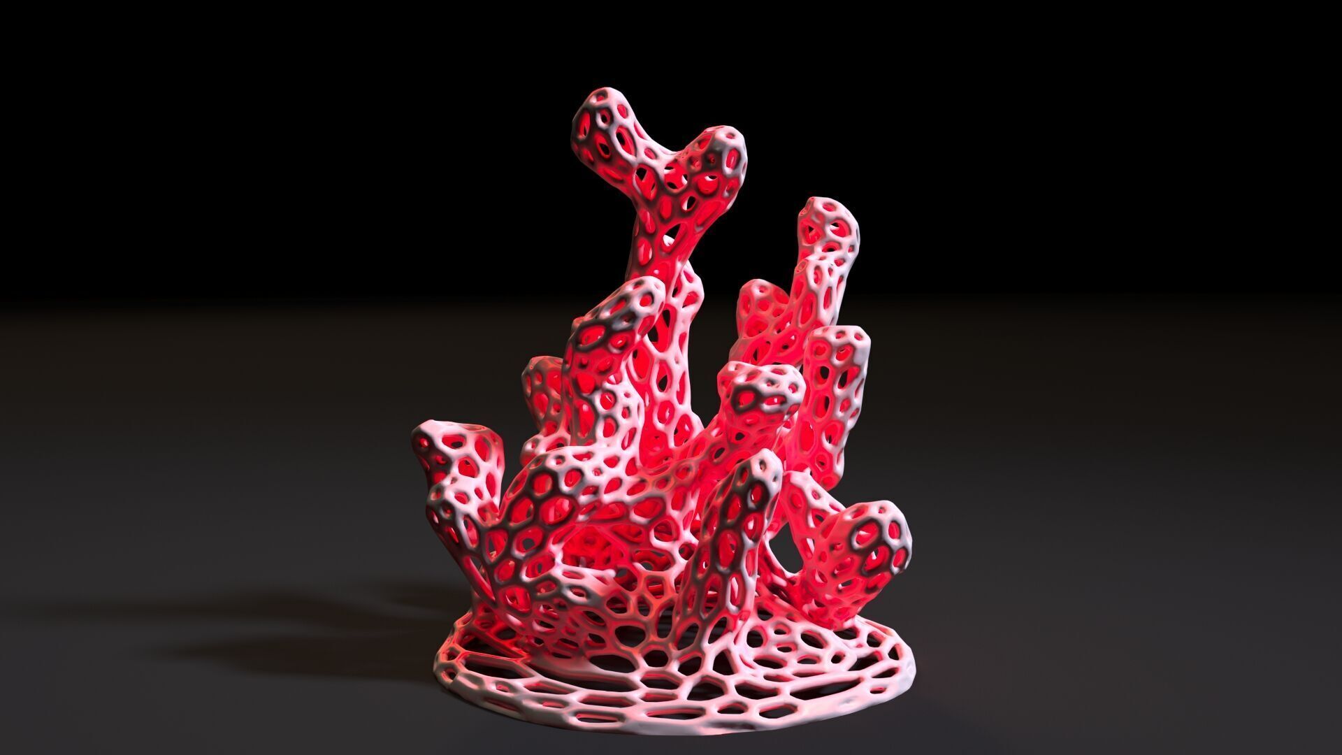 Coral Voronoi decor 3D print model_4