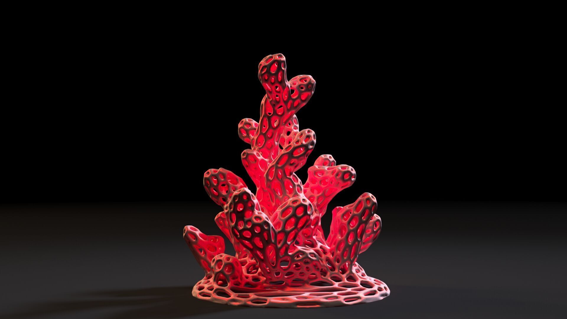 Coral Voronoi decor 3D print model_3