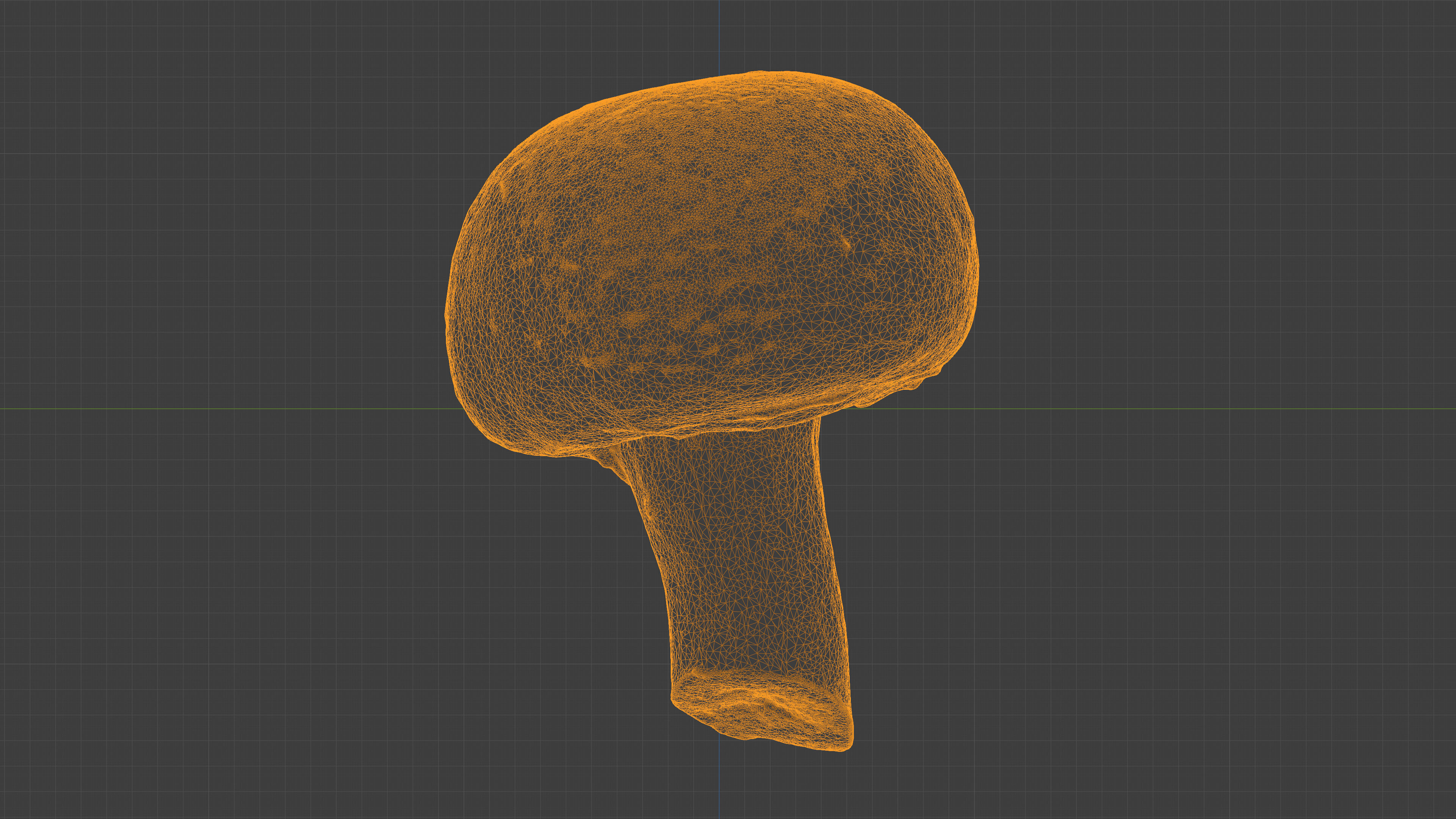 Photorealistic 3D scan of Champignon mushroom Low-poly 3D model_24
