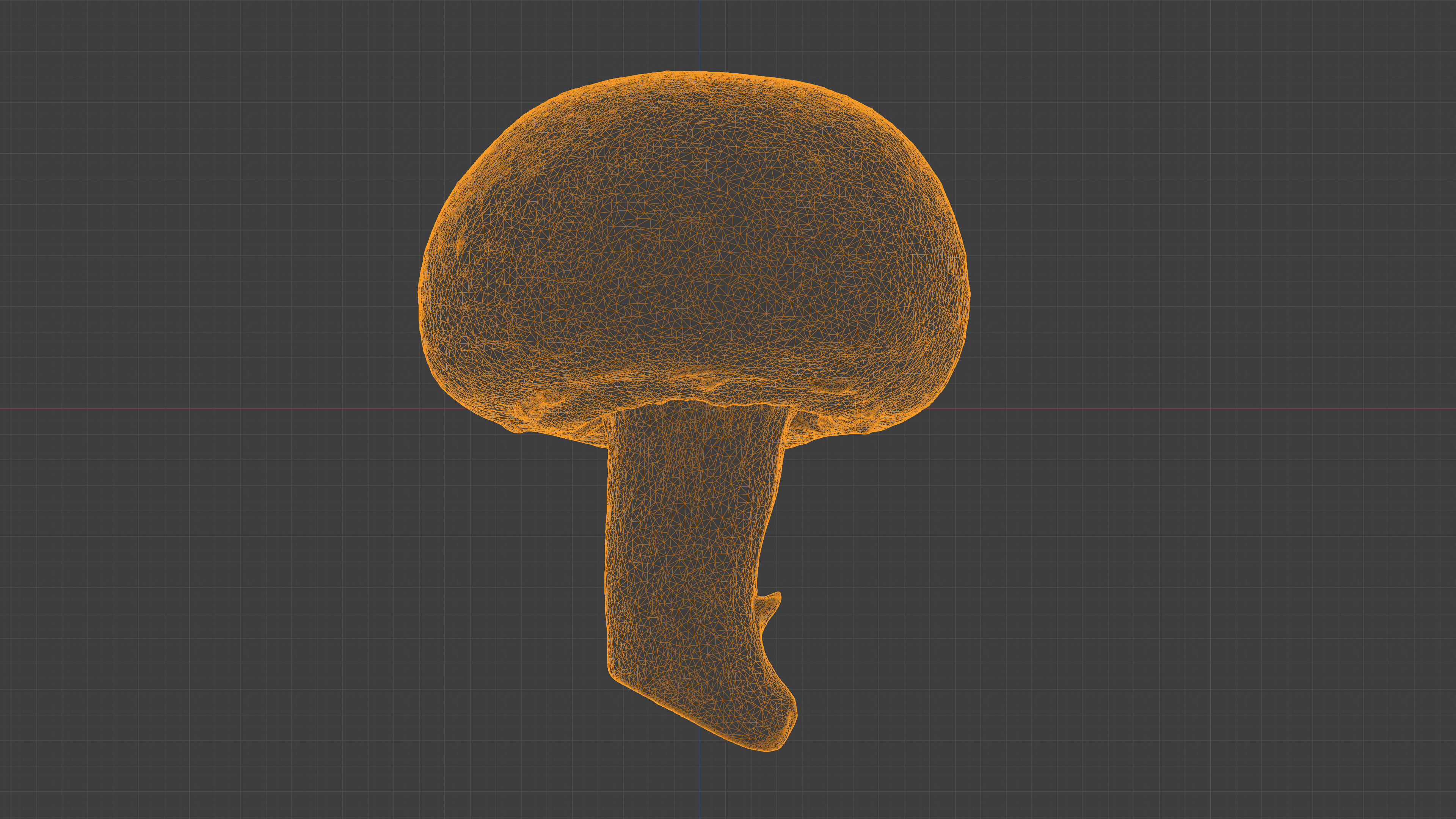 Photorealistic 3D scan of Champignon mushroom Low-poly 3D model_25