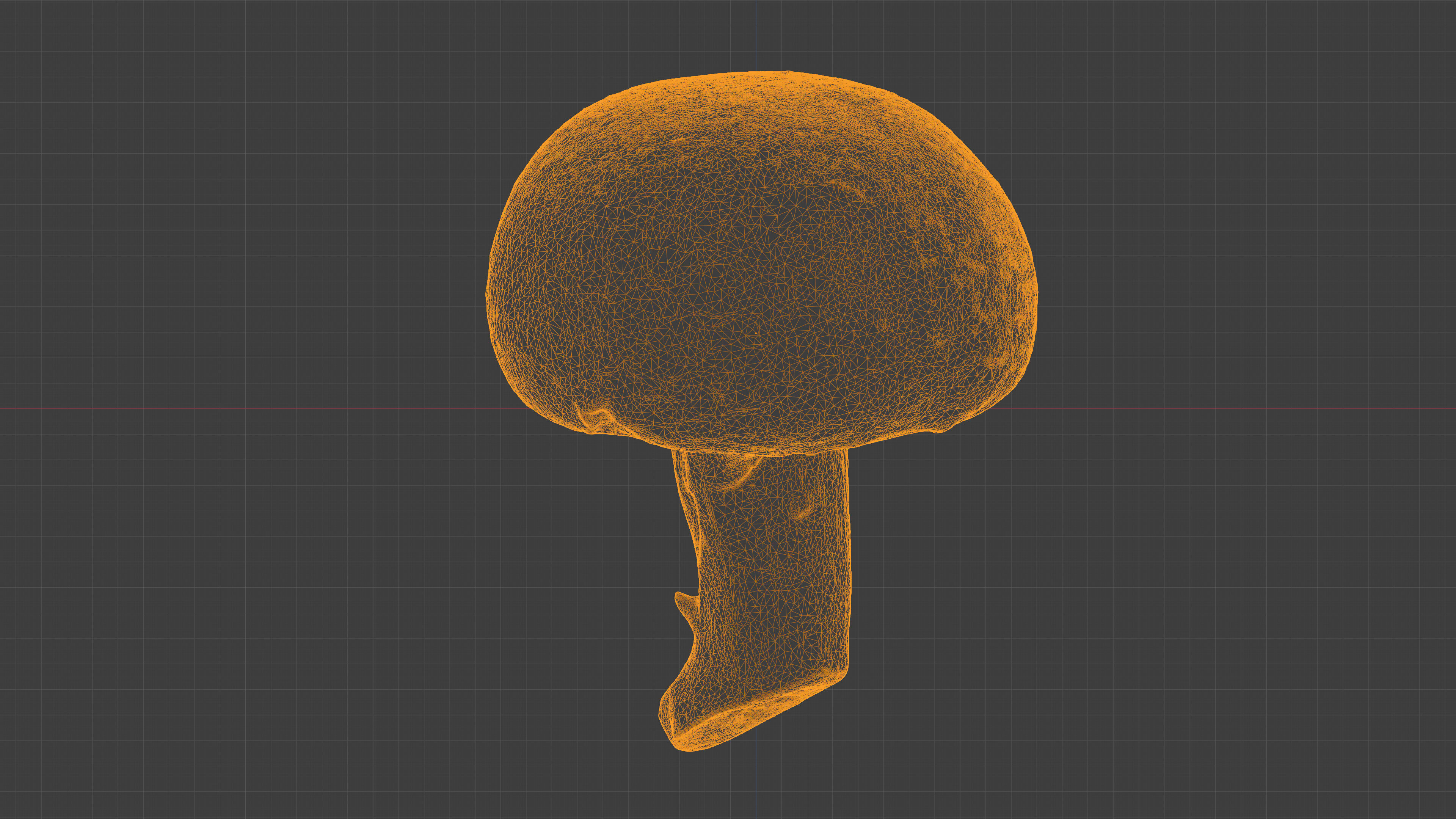 Photorealistic 3D scan of Champignon mushroom Low-poly 3D model_26