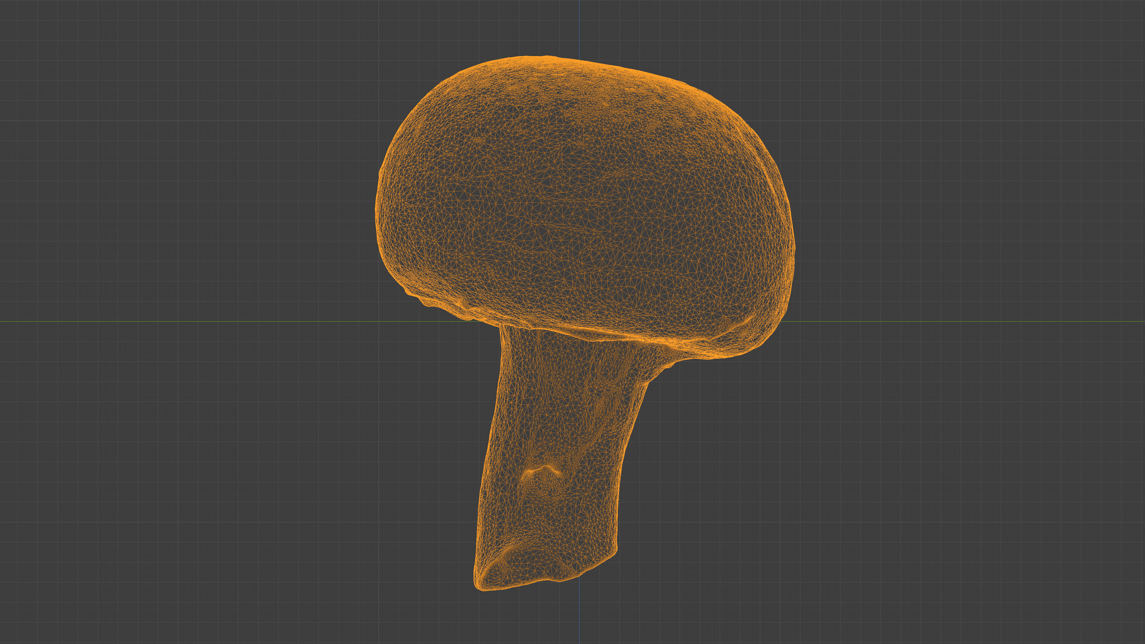 Photorealistic 3D scan of Champignon mushroom Low-poly 3D model_23